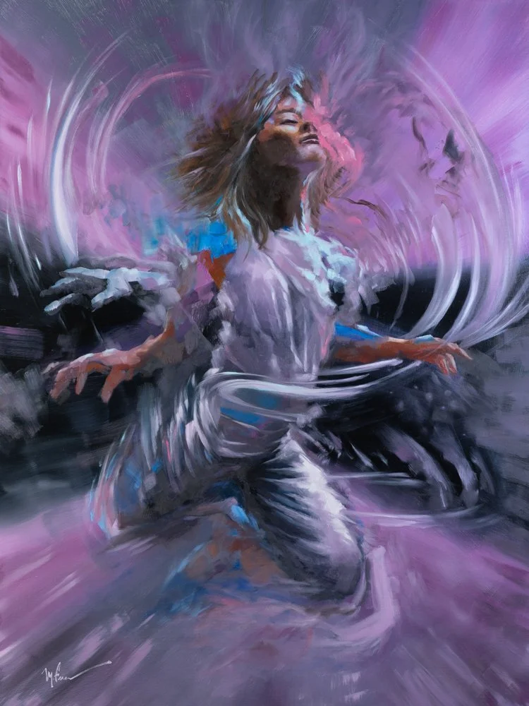 Coming Apart Loudly - 30 x 40 - oil on canvas