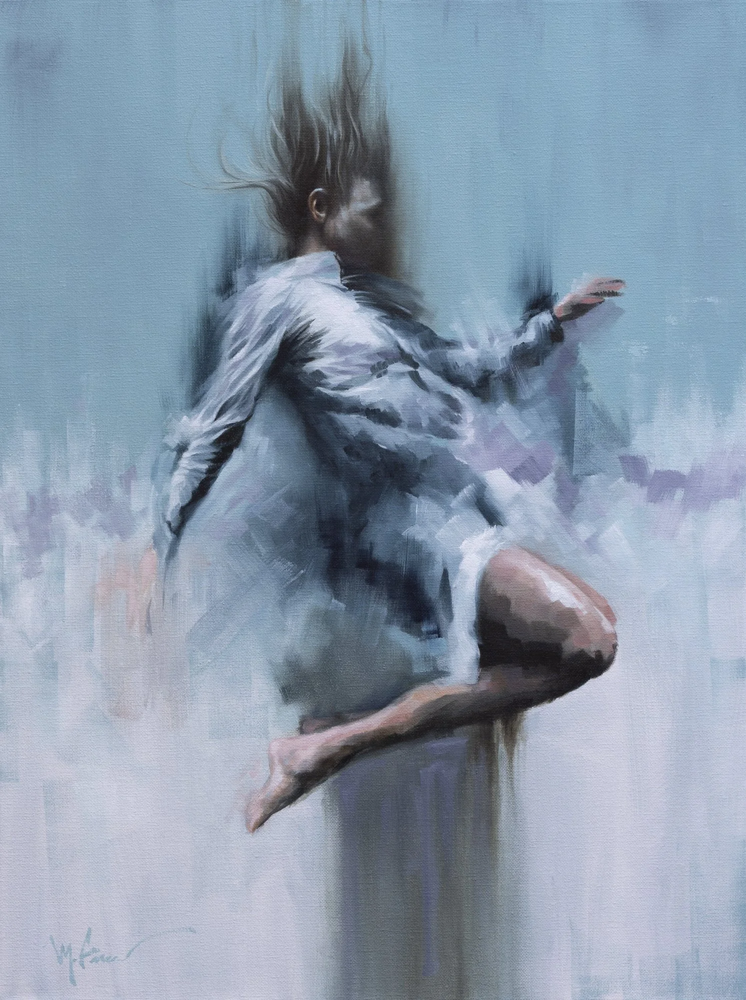 Pure Momentum - oil on canvas - 18 x 24