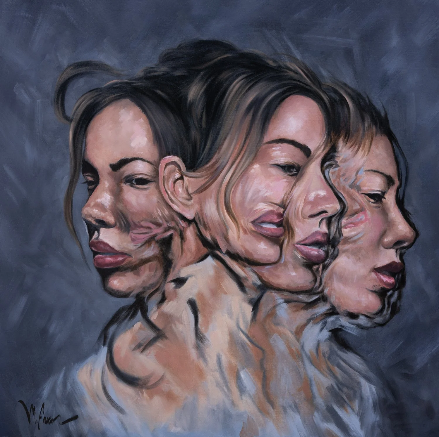 The Many, the One - 30 x 30 - oil on canvas