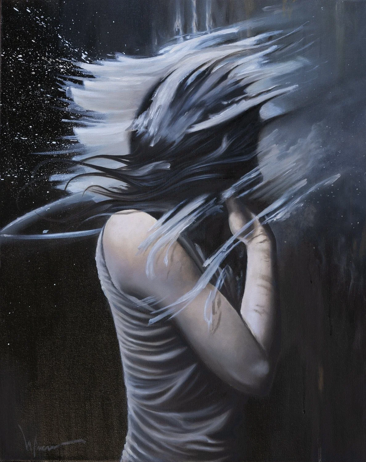 Winter's Embrace - 16 x 20 - oil on canvas