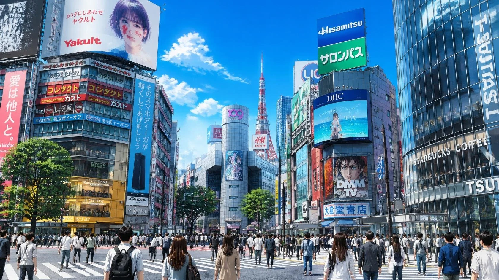 Rendering of Tokyo for city tour