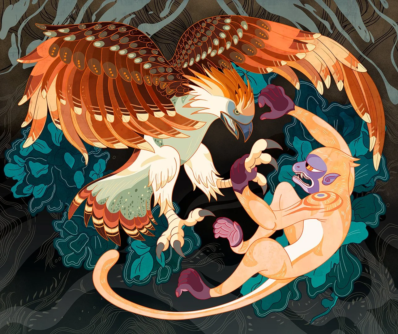 Animal Metaphors | BJJ Wall Art