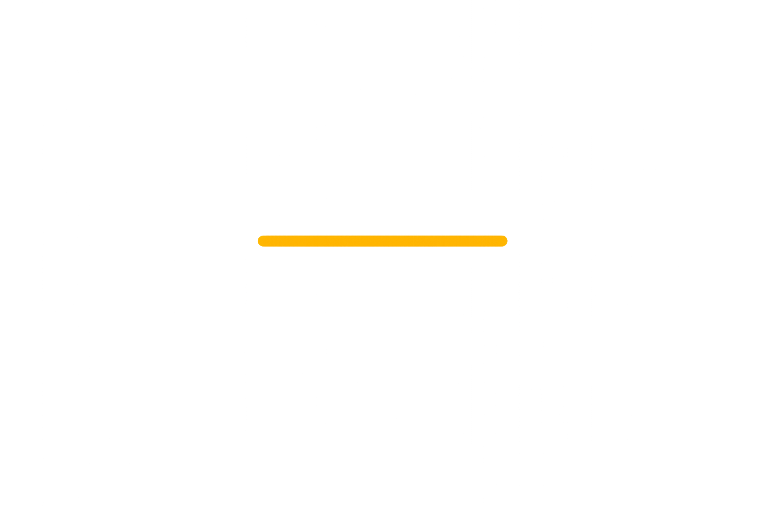A horizontal yellow neon light glowing against a gray background.