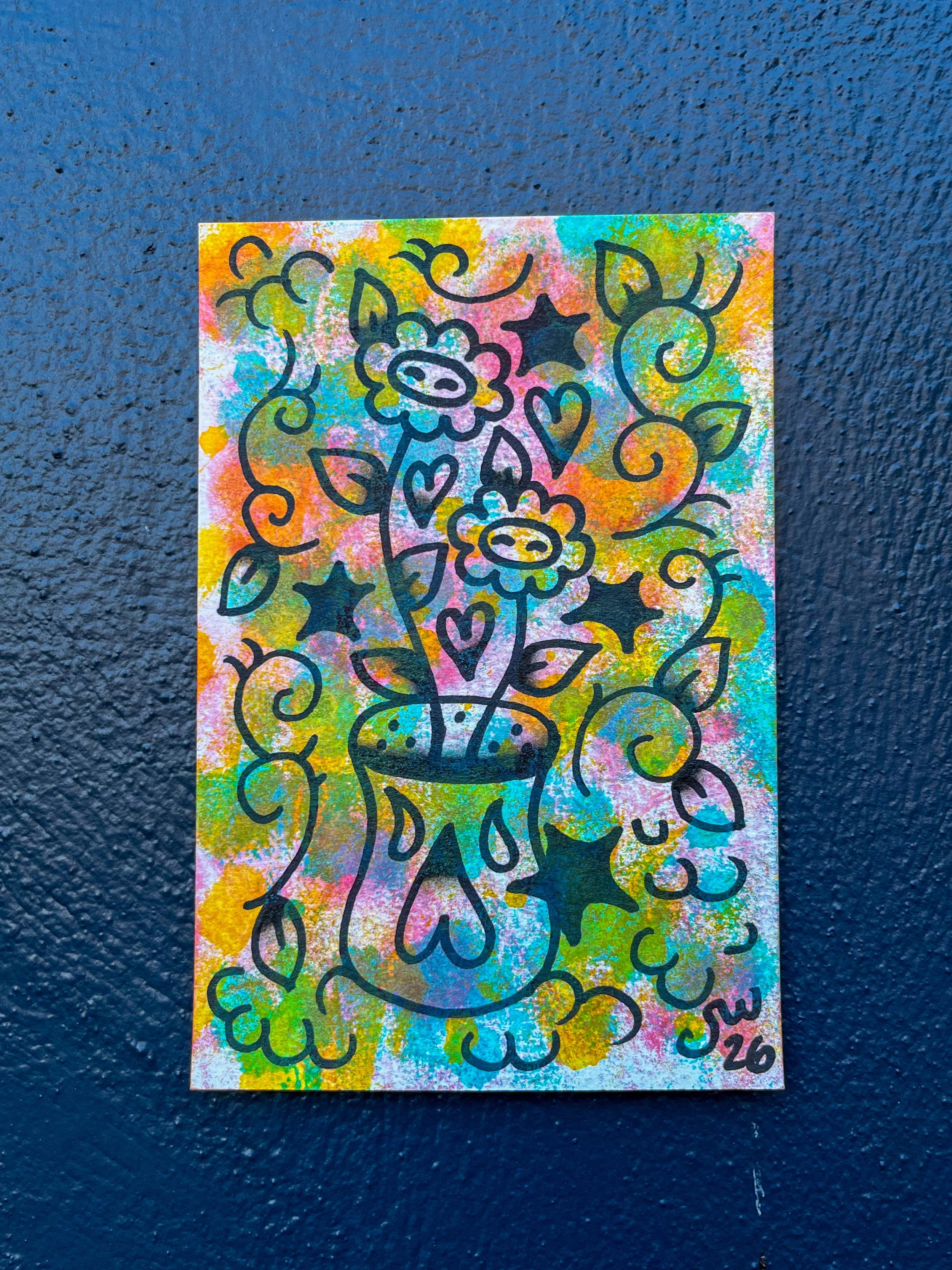 TIE DYE ORIGINAL PAINTINGS