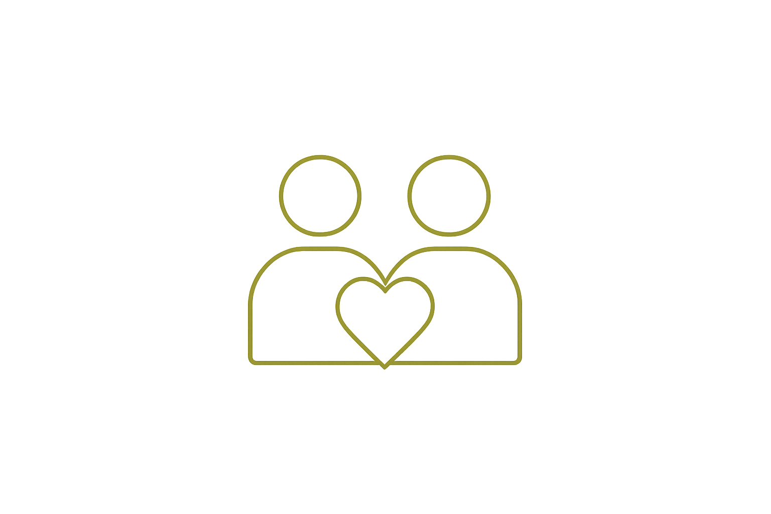 Icon representing relationships and emotional connection
