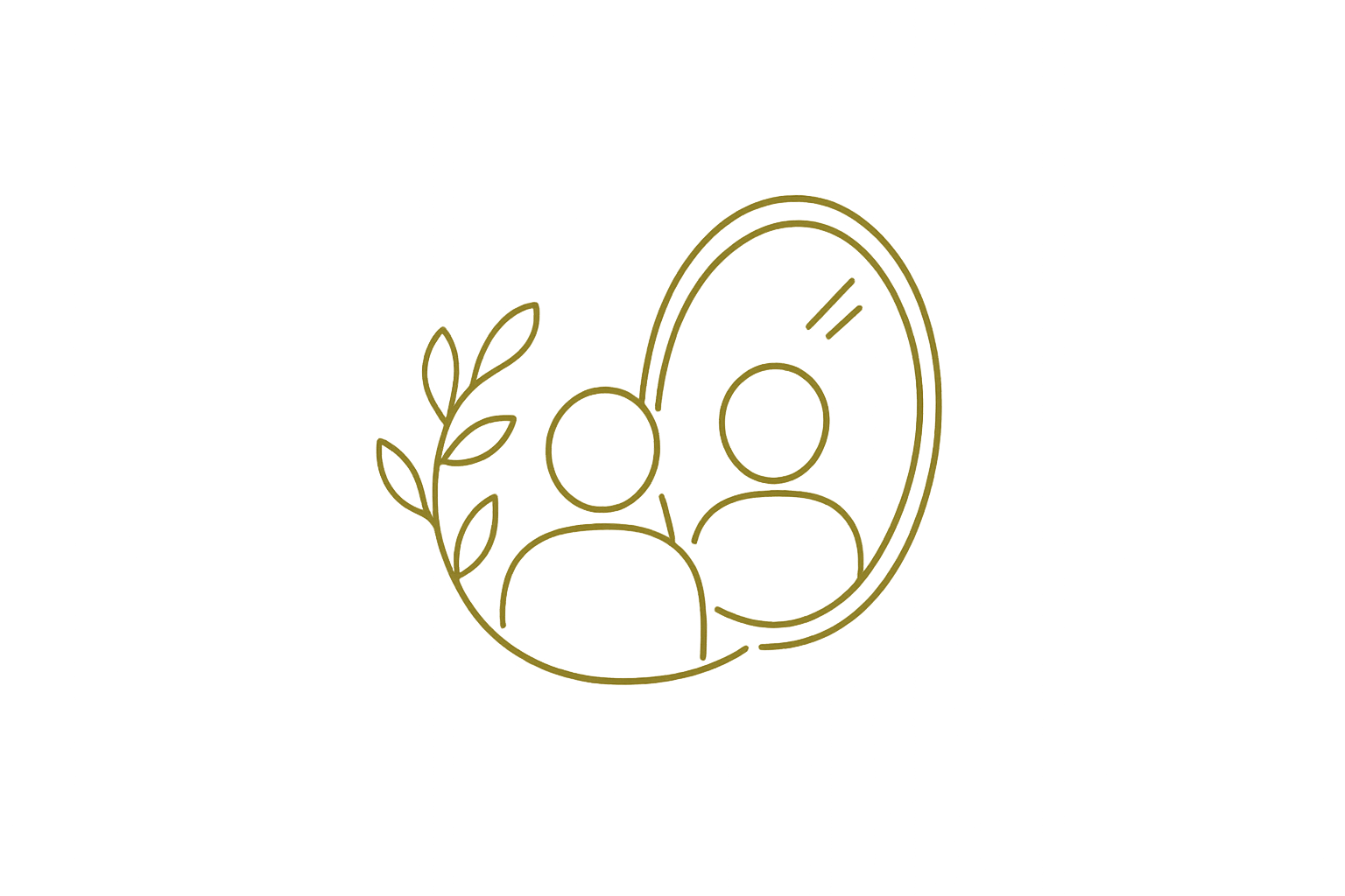 Icon representing self-reflection, identity and personal growth