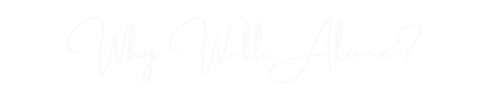 Text that reads 'Why Would Anyone?' in white cursive font on a black background.