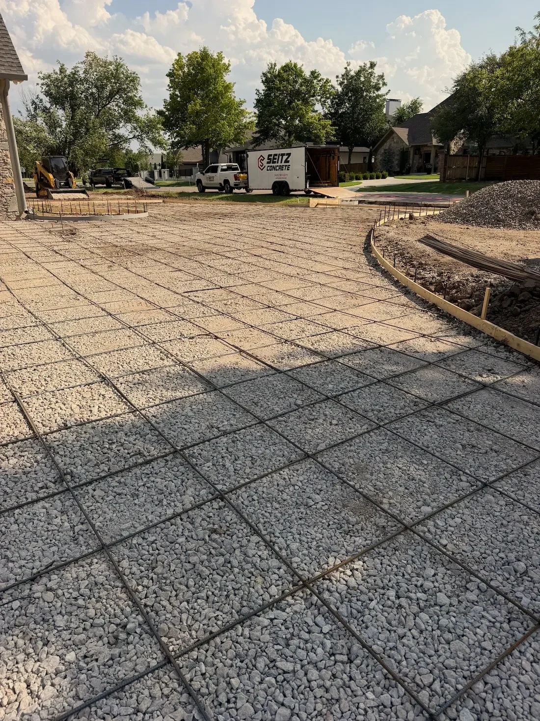 Large Residential Concrete Driveway