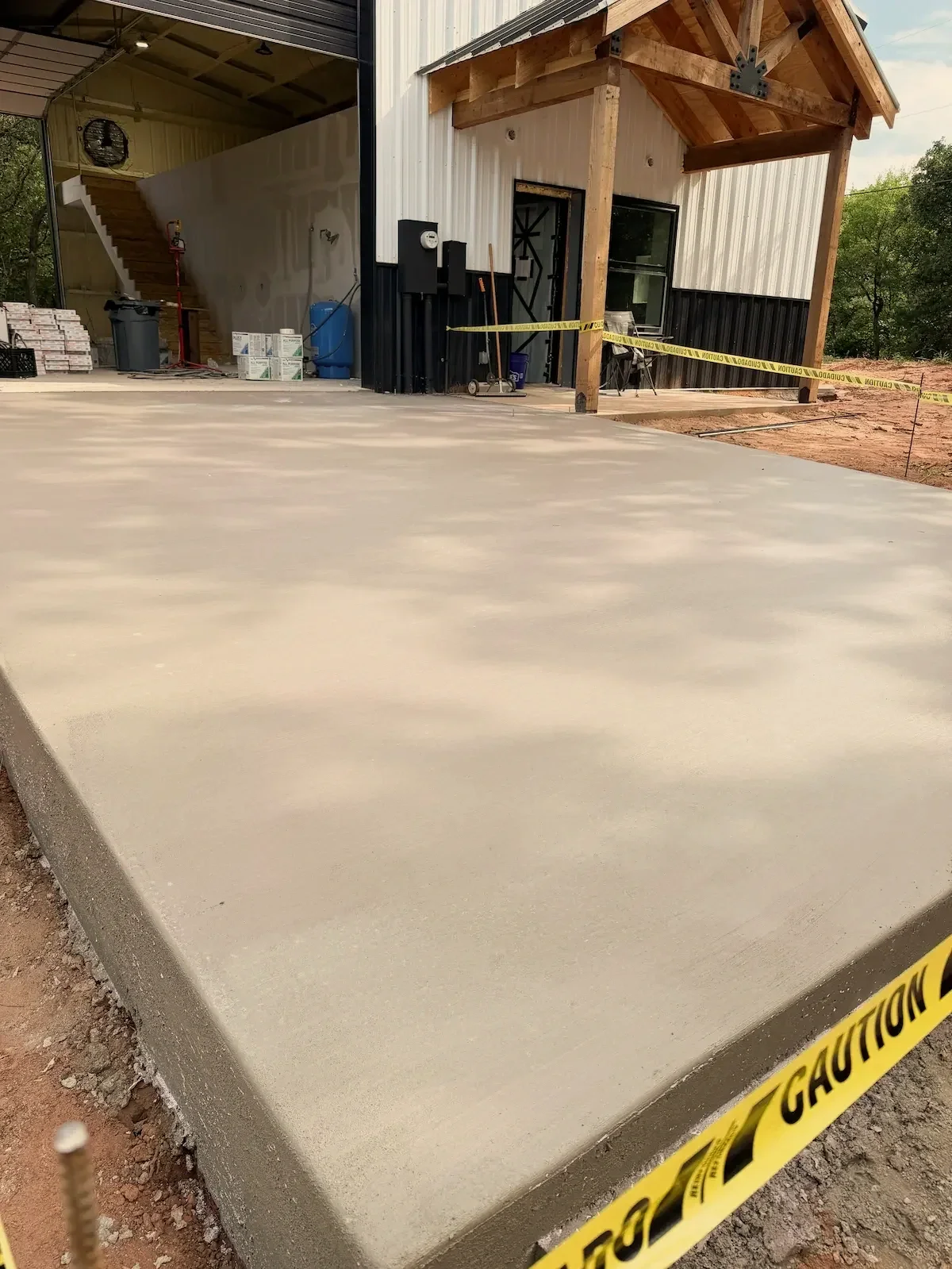 Finished Concrete Slab for Shouse in Oklahoma