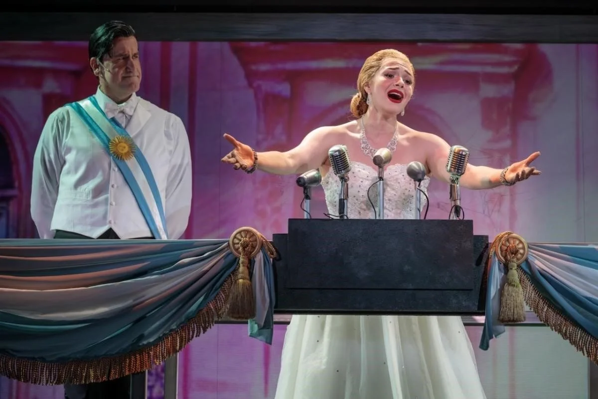 Karli Cadel as Evita in Cygnet's recent production.