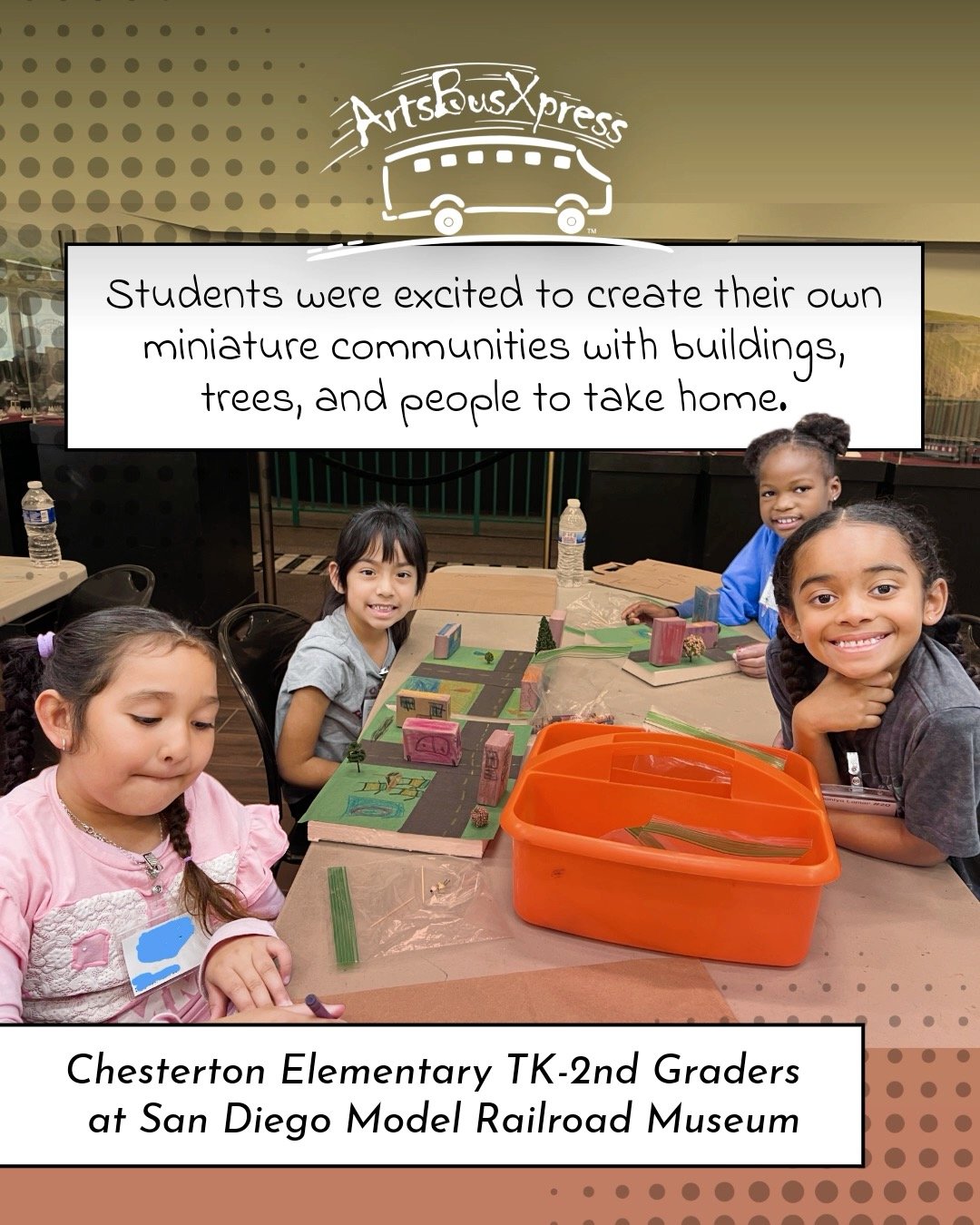 "My colleagues shared that the field trip was highly engaging and that the hands-on workshop, where students created their own individual communities, provided meaningful learning experiences. They were also pleased that our students had the opp