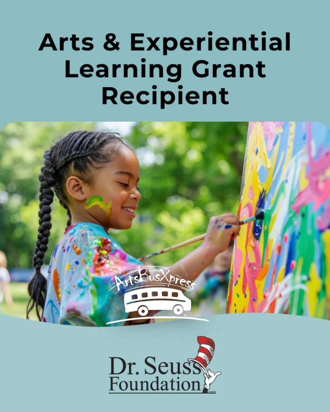 We&rsquo;re proud to be among the organizations that have received an Arts &amp; Experiential Learning grant from the @DrSeussFoundation. Together, we&rsquo;re sparking imagination, expanding opportunities for all children, and helping kids develop a