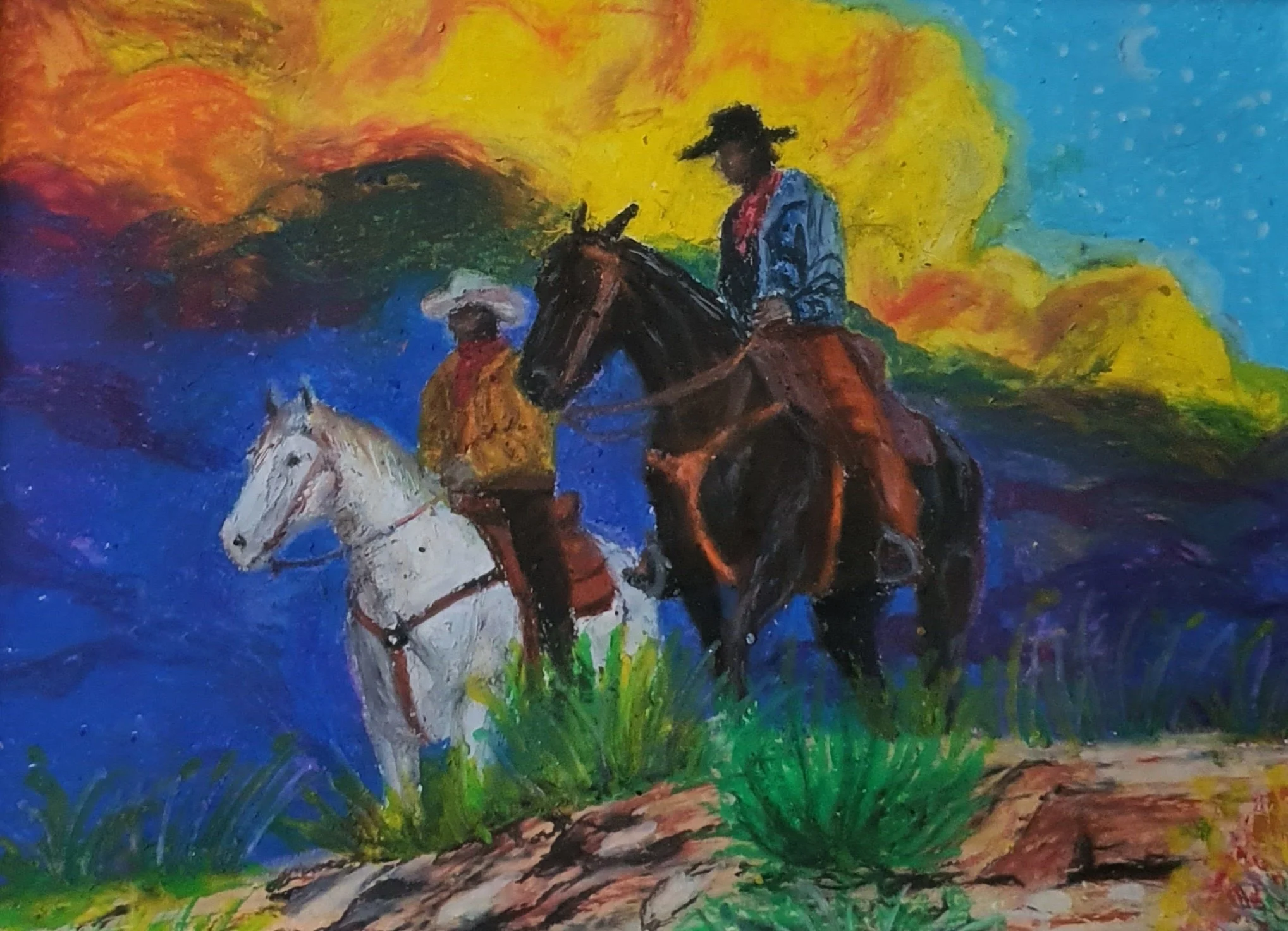 Oil pastel on paper 29,7x21cm