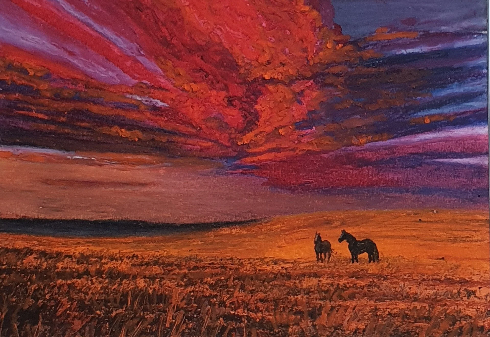 Oil pastel on paper 29,7x21cm