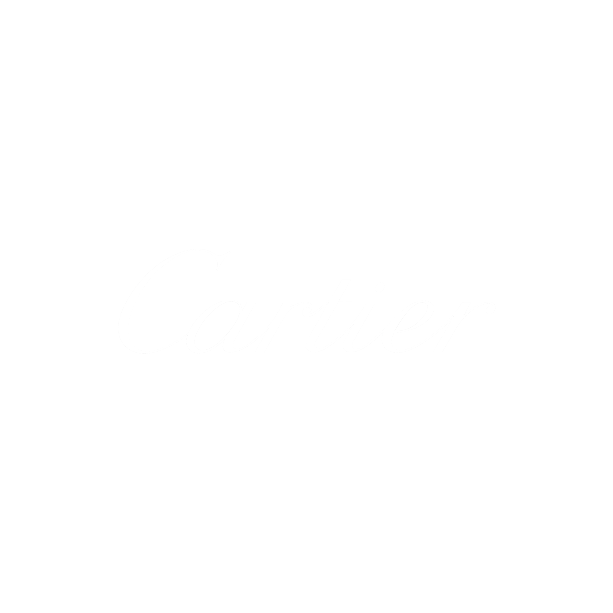 Black background with white cursive text that says "Carter".