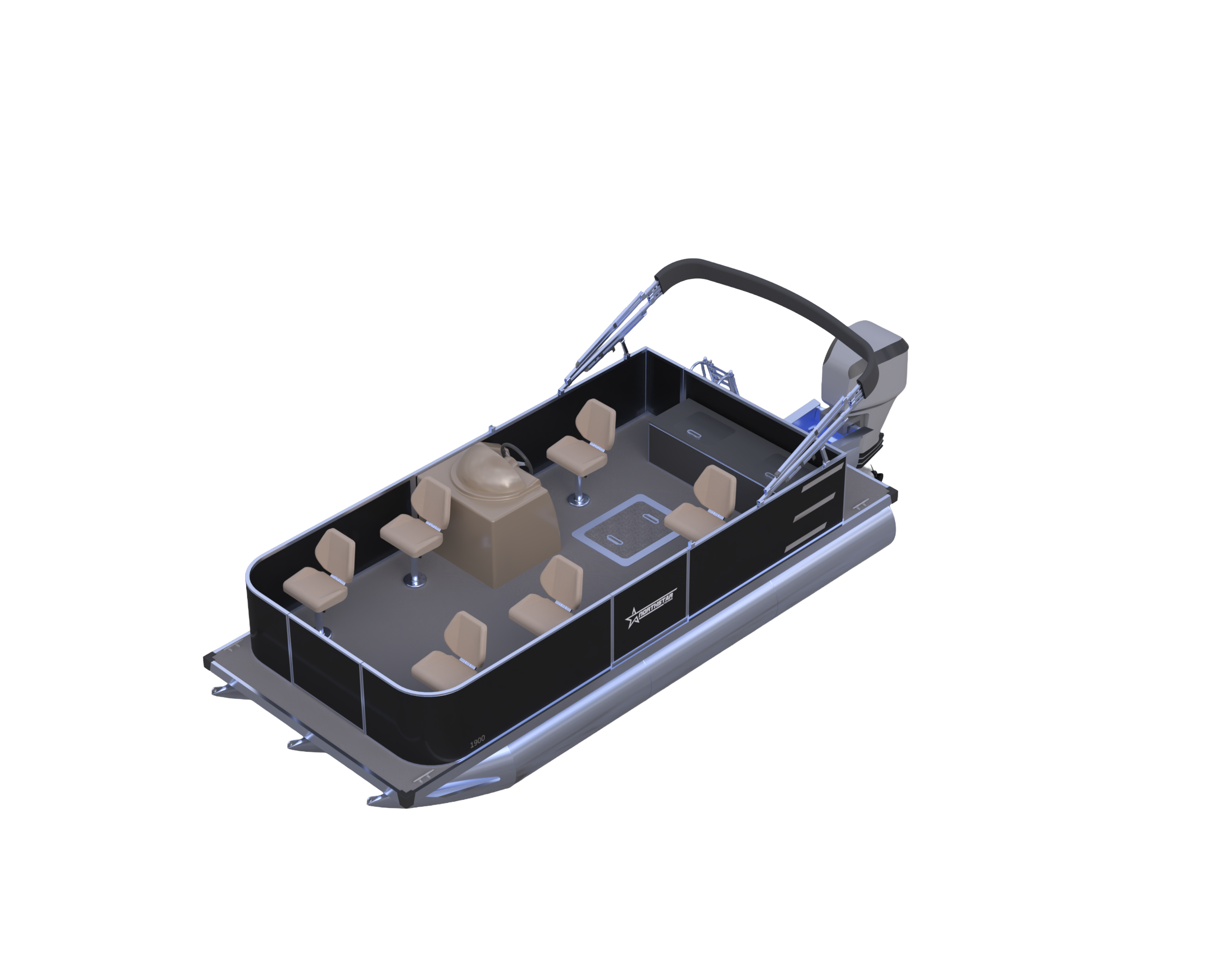 1900 6 Point Fish Tritoon