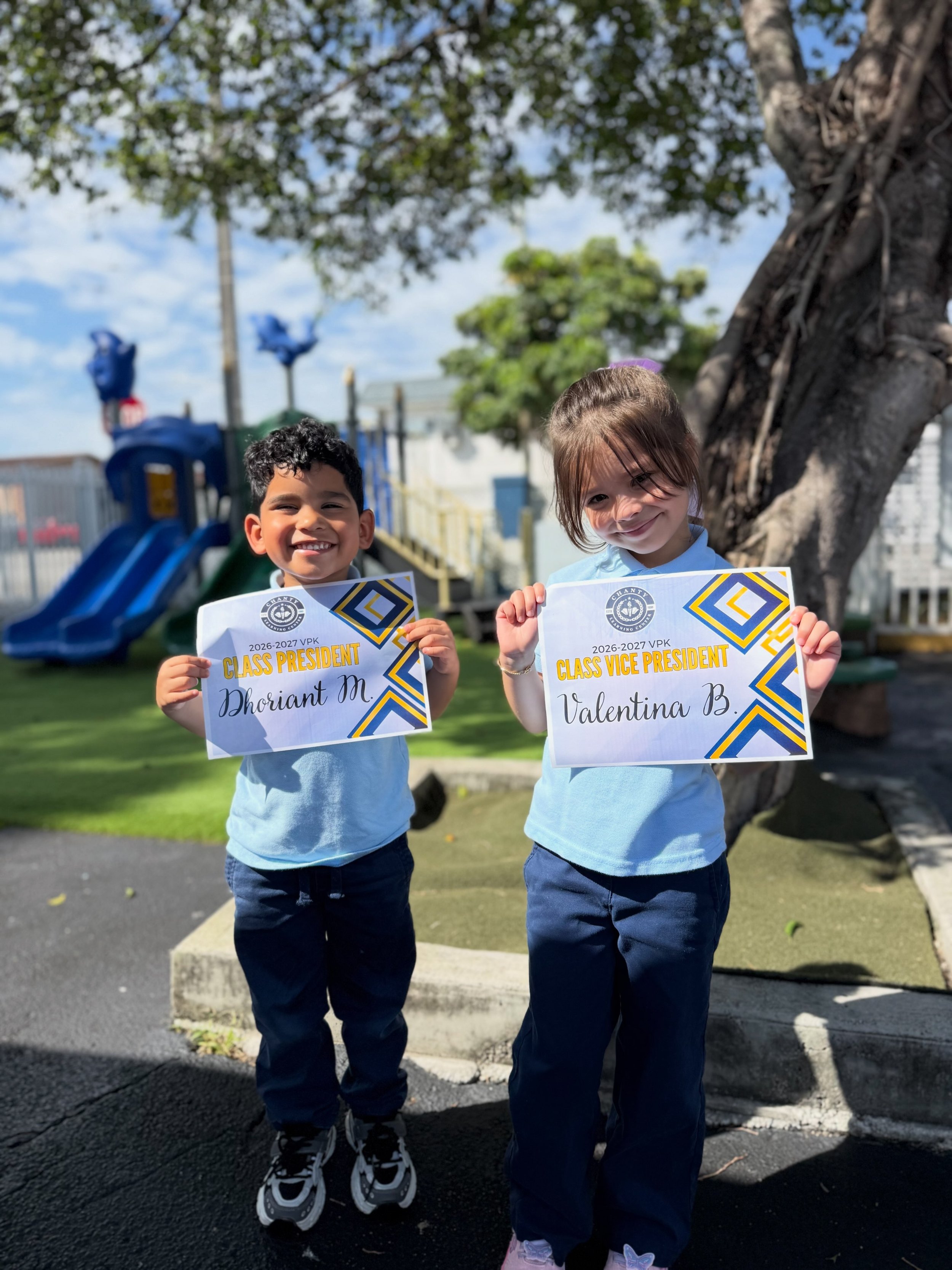 👏✨ Meet our 2026&ndash;2027 Class Presidents &amp; Vice Presidents! 💙🤍 From VPK through 7th grade, these student leaders are ready to represent their classmates, share their voices, and lead by example. We are so proud of our future leaders! 🎓🌟
