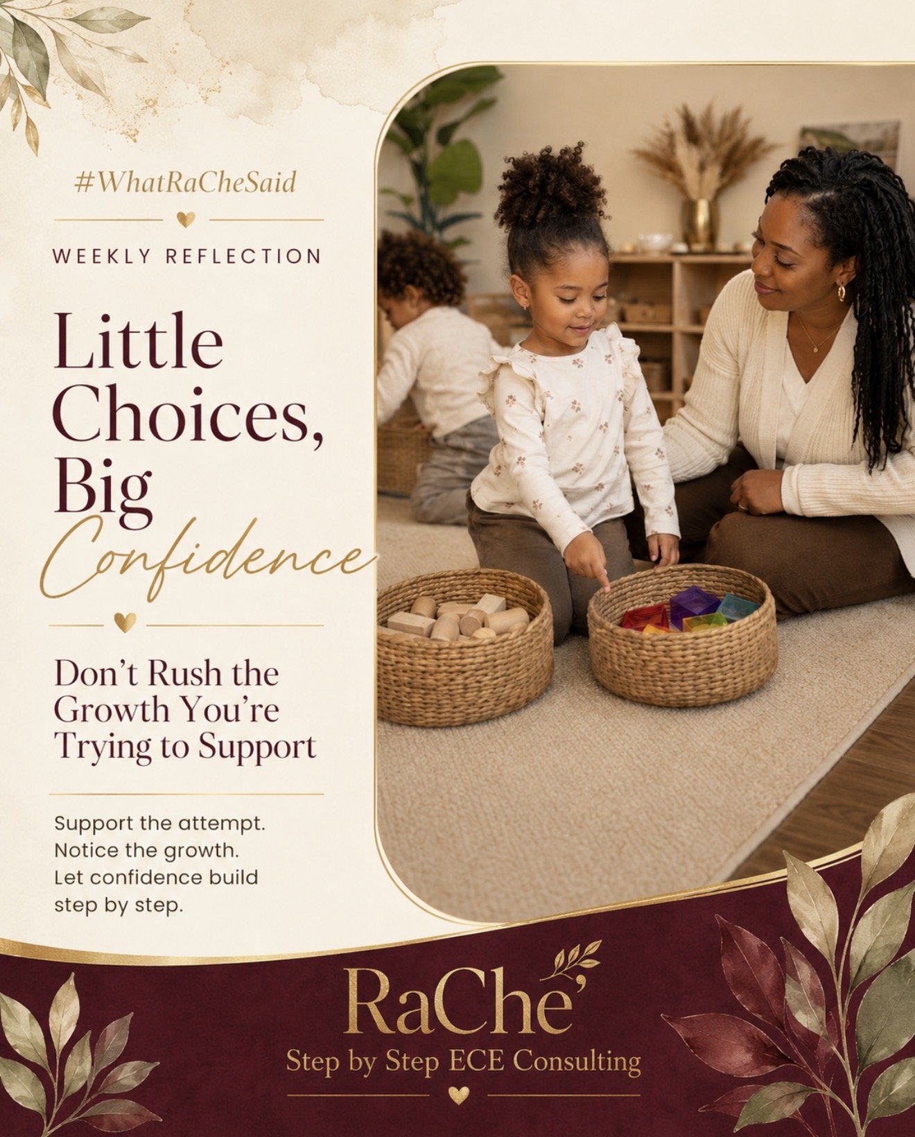 Little Choices, Big Confidence: Don’t Rush the Growth You’re Trying to Support