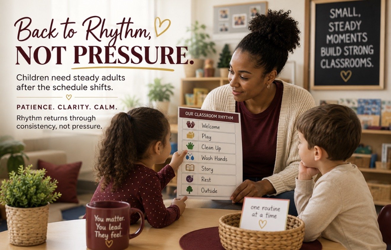 Back to Rhythm, Not Pressure: Children Need Steady Adults After the Schedule Shifts