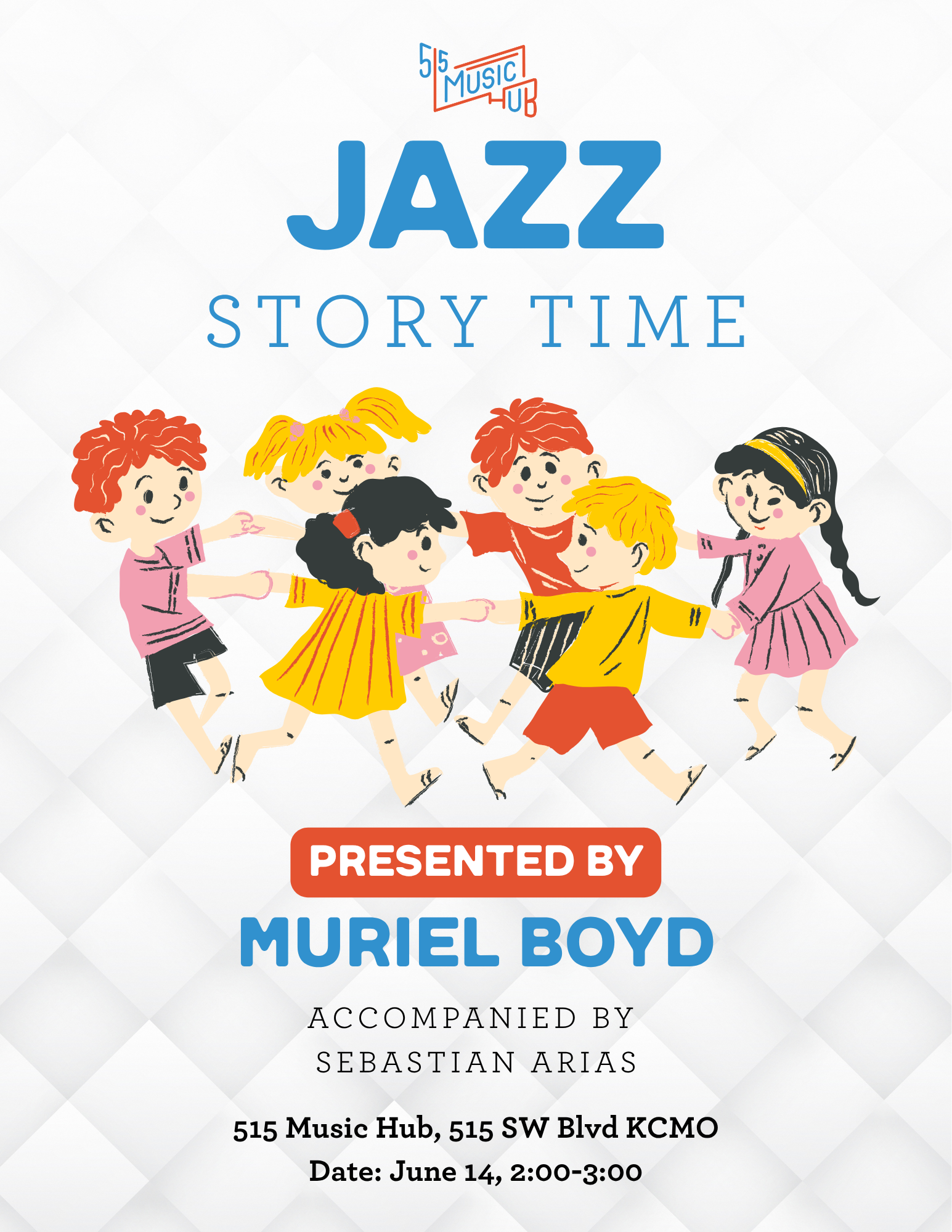 Jazz StOrytime for Kids | Free Event | 515 Music Hub | June 14