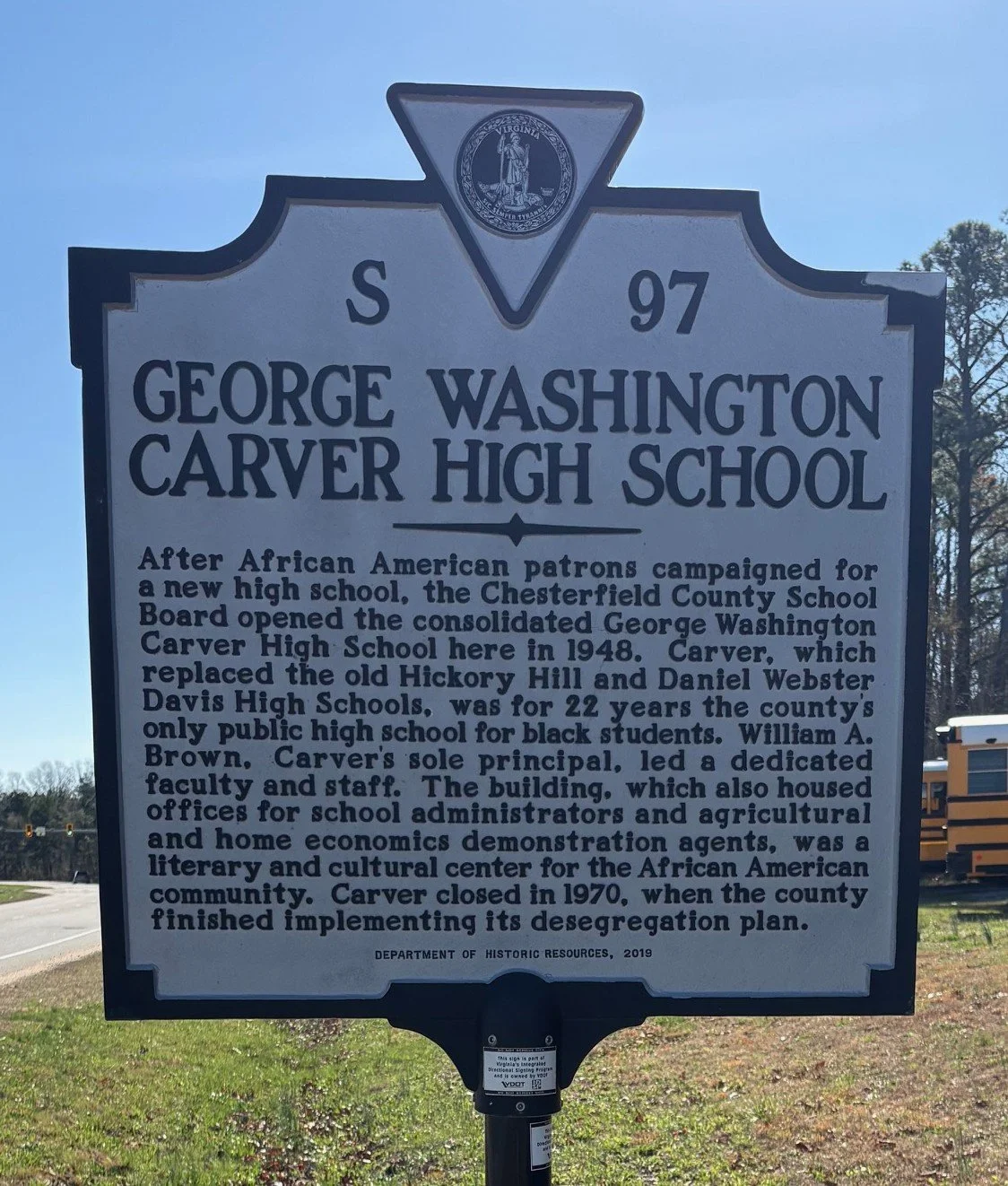 September Highway Marker