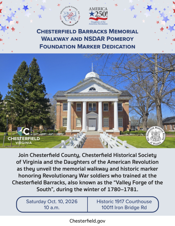 Chesterfield Barracks Memorial Walkway Dedication