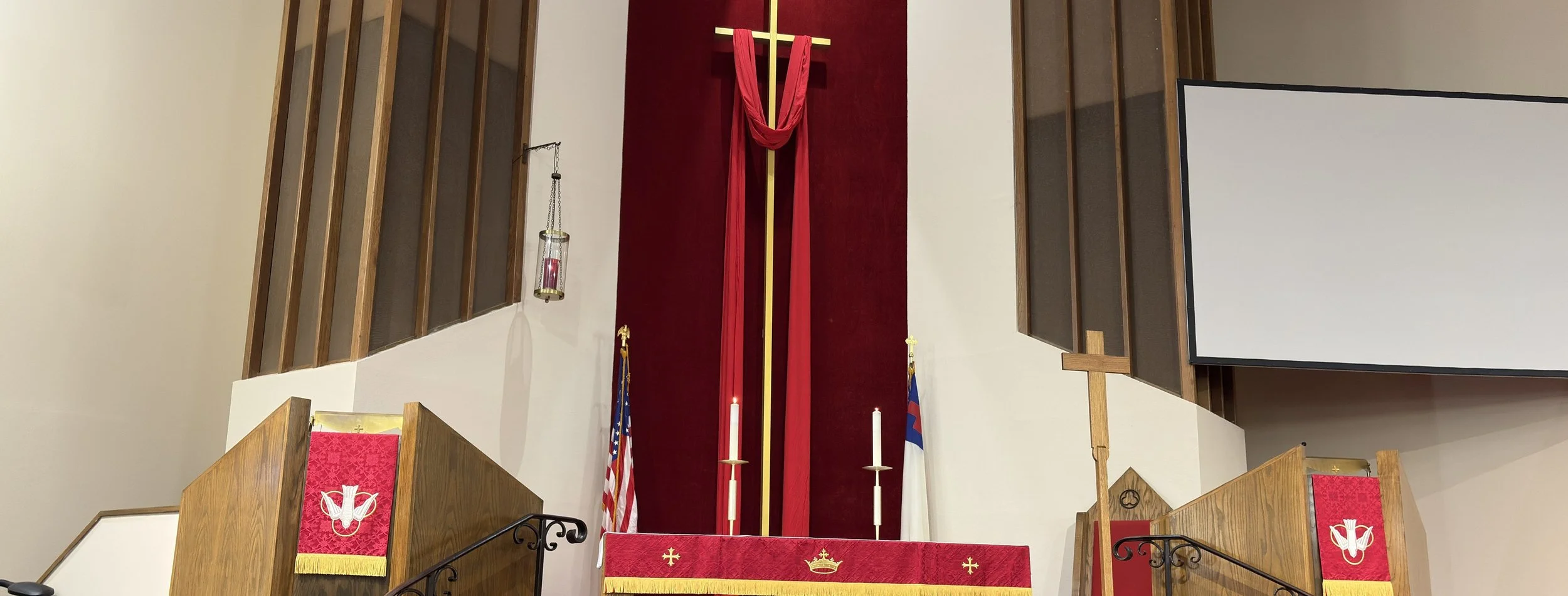 Altar and Cross Set for Pentecost
