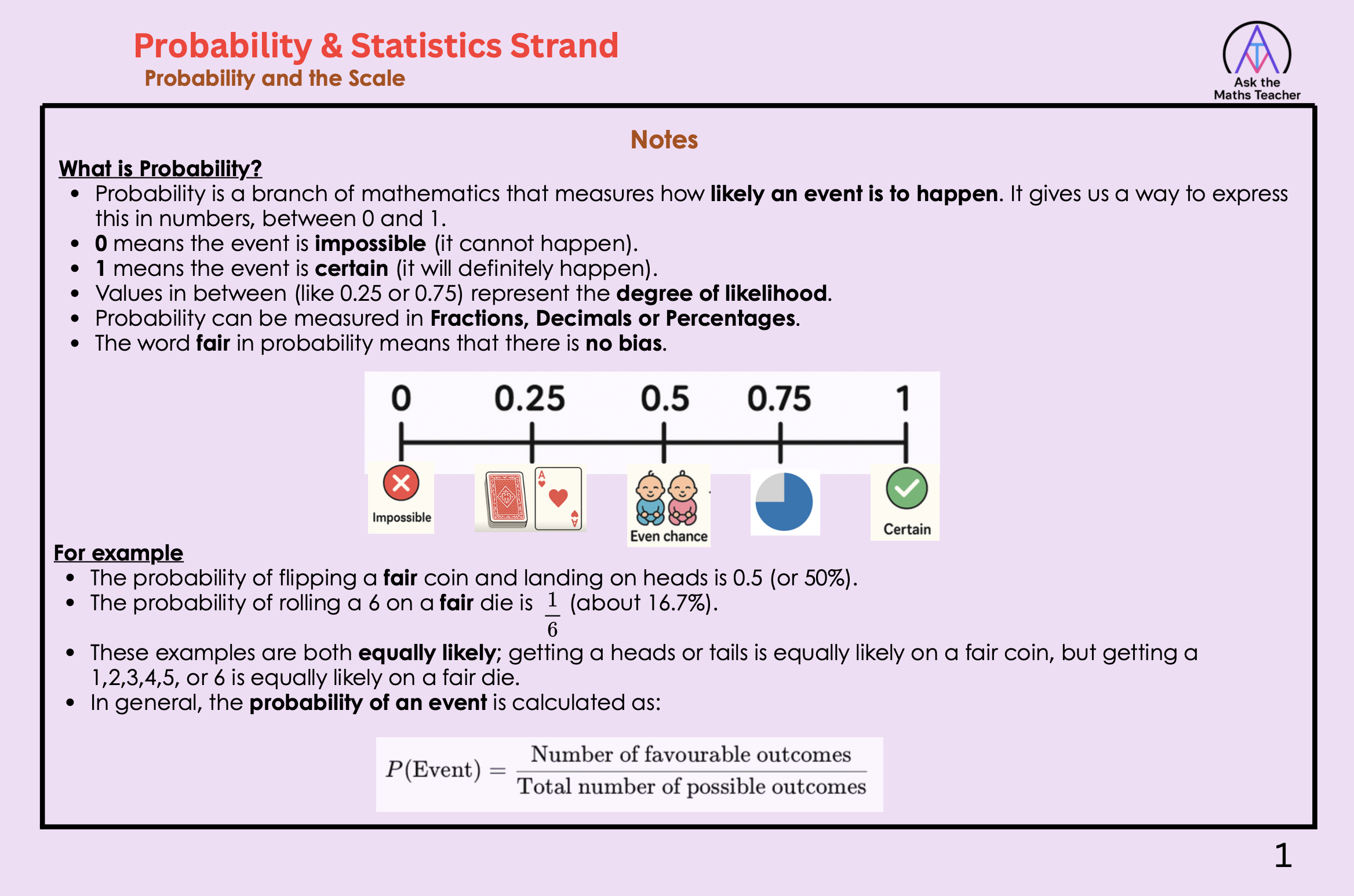 Probability & Statistic Strand