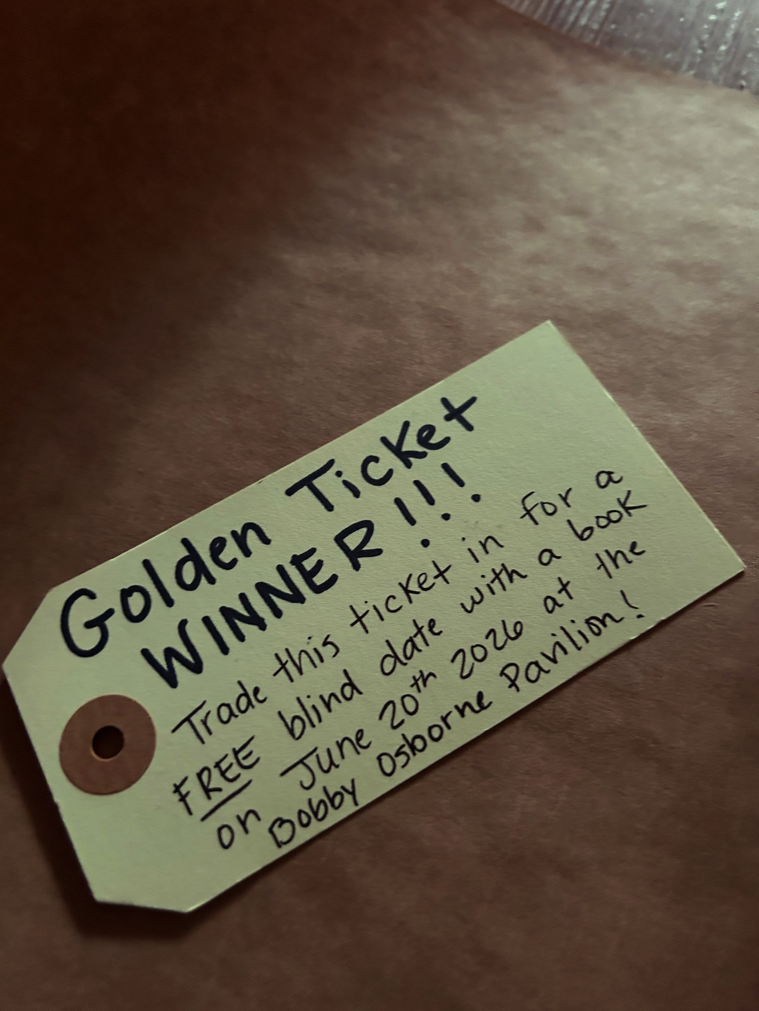 Come out TODAY (Friday June 5th) and shop for a blind date with a book at the Leslie County Farmers Market from 4-8 PM!
You will have a chance to find a golden ticket that guarantees you a free blind date with a book at the next event on June 20th!