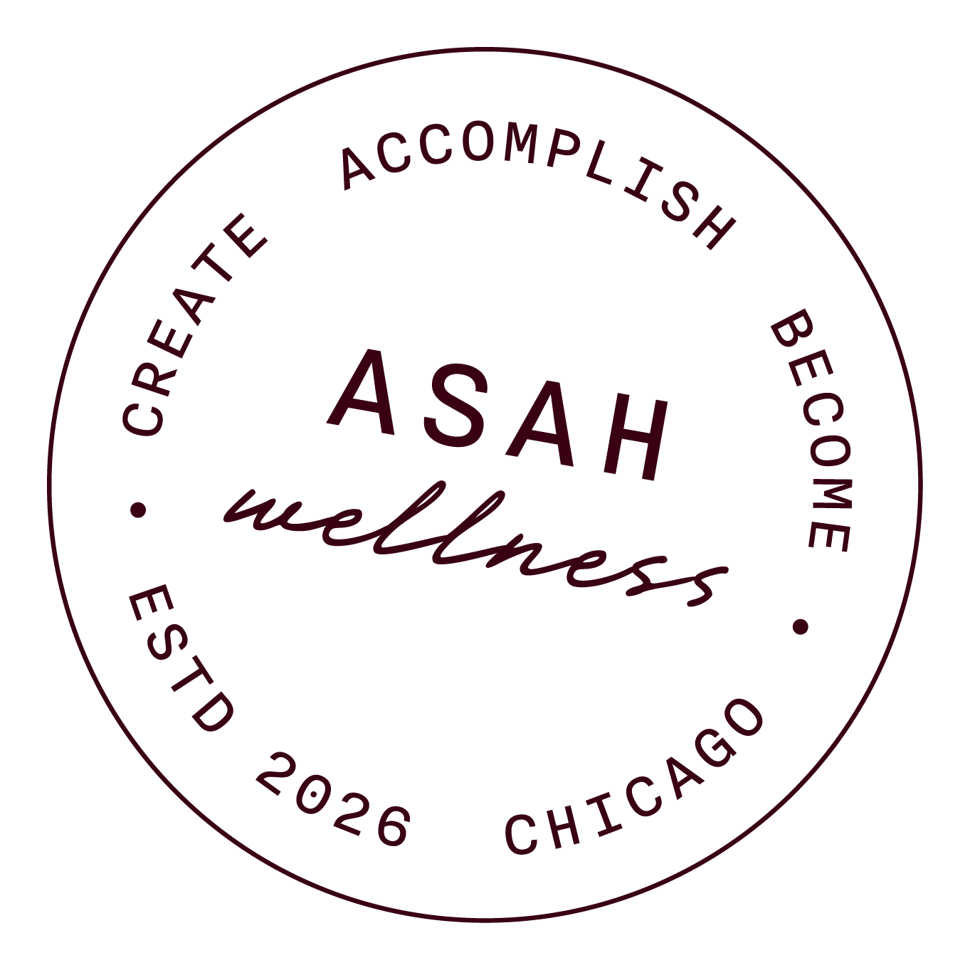 Asah Wellness, Chicago Logo