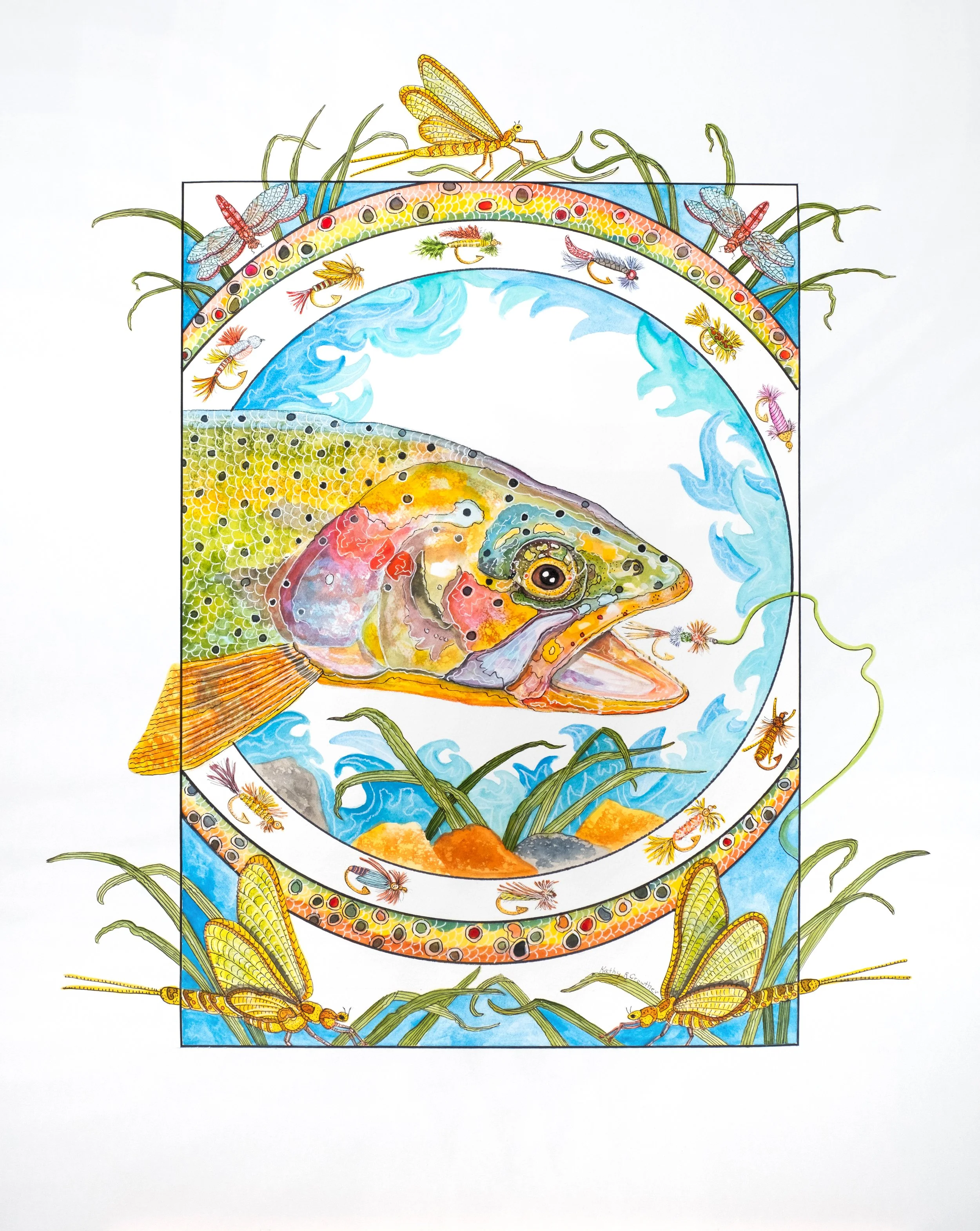Colorado Trout - 27.5" x 34"