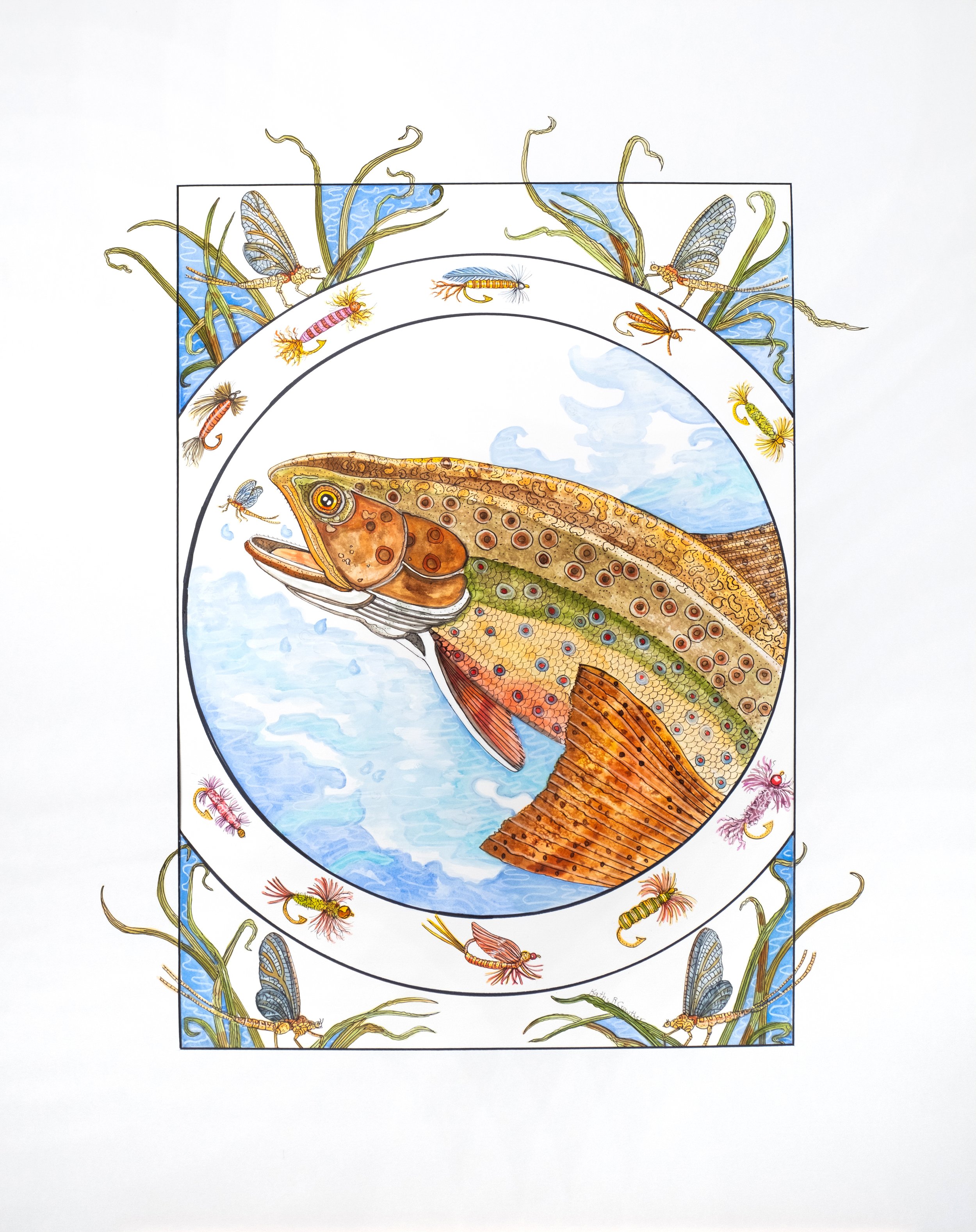 Dragonfly Lunch - 27.5" x 34"