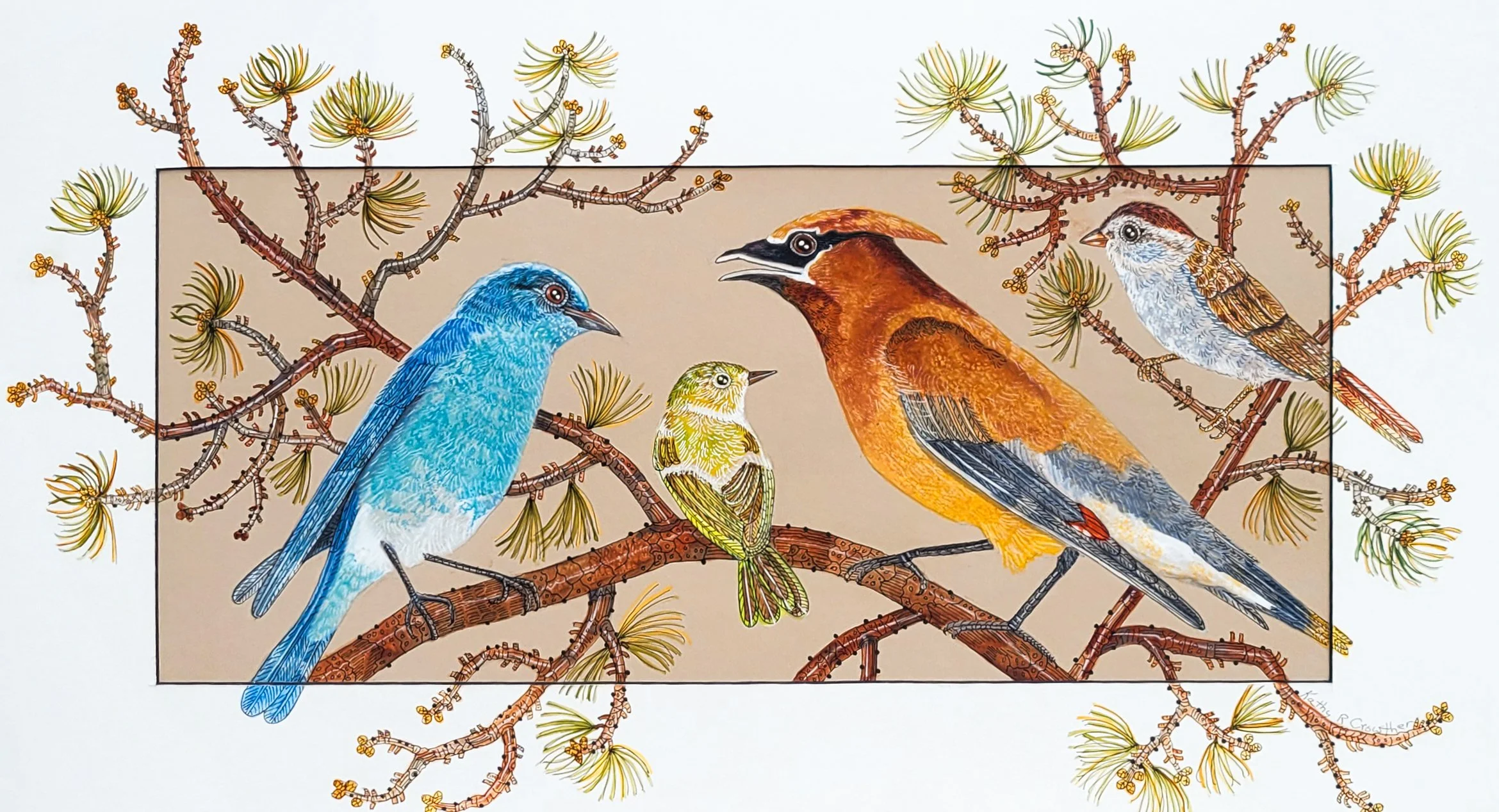 Singing in the Pines - 30" x 18"