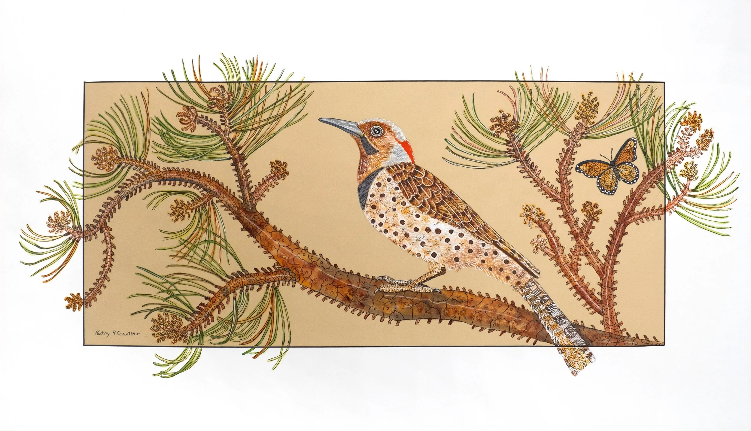 Northern Flicker - 30" x 18"