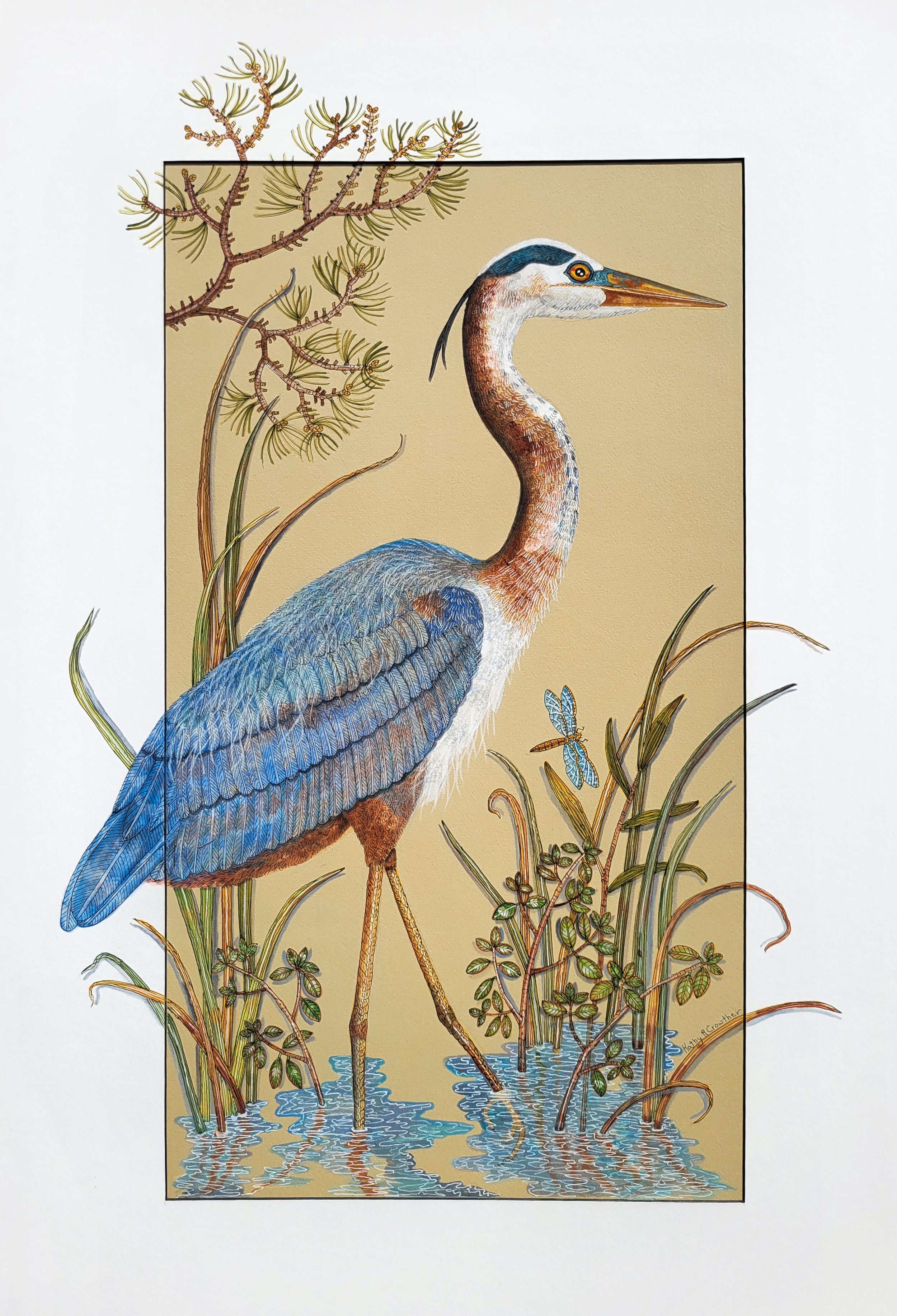 Wading - 27" x 39"