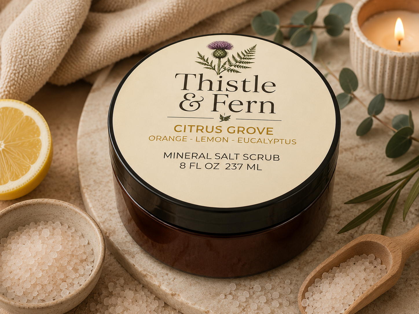 Citrus Grove Mineral Salt Scrub