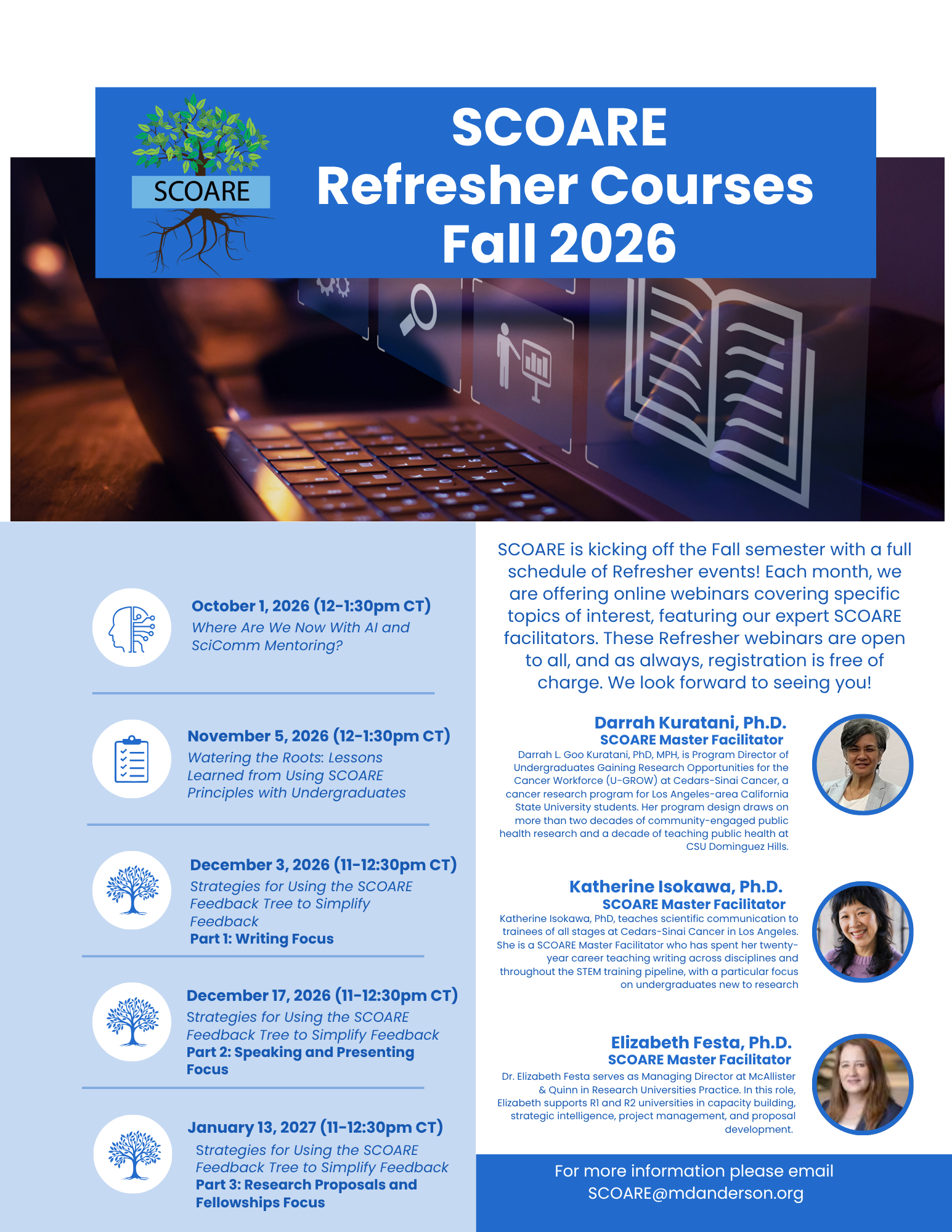 SCOARE refresher course dates
