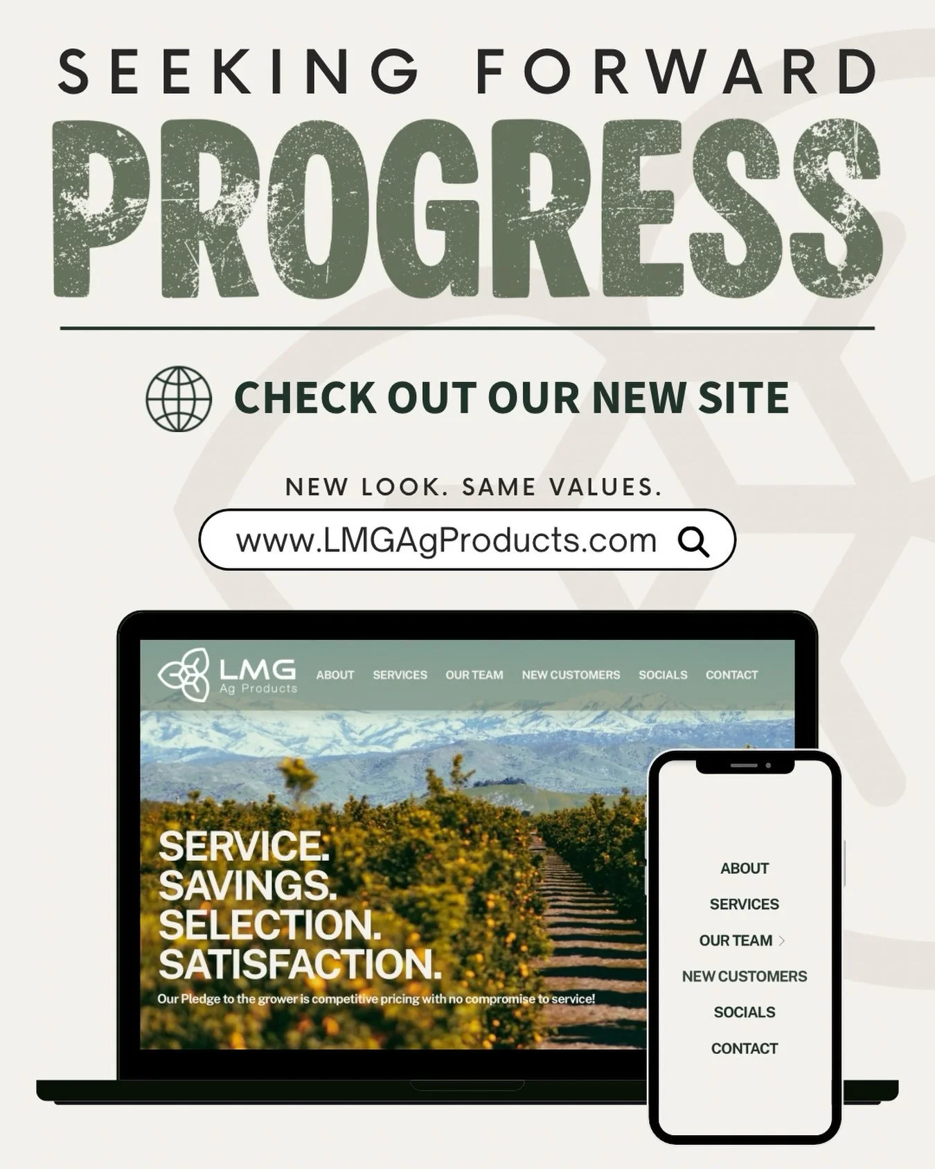 We&rsquo;ve been doing some growing. 🌱

Our new website is officially live! A fresh look, easier navigation, and a better way to stay connected with LMG.

New look. Same values. Always seeking forward progress.

Check it out at LMGAgProducts.com or 