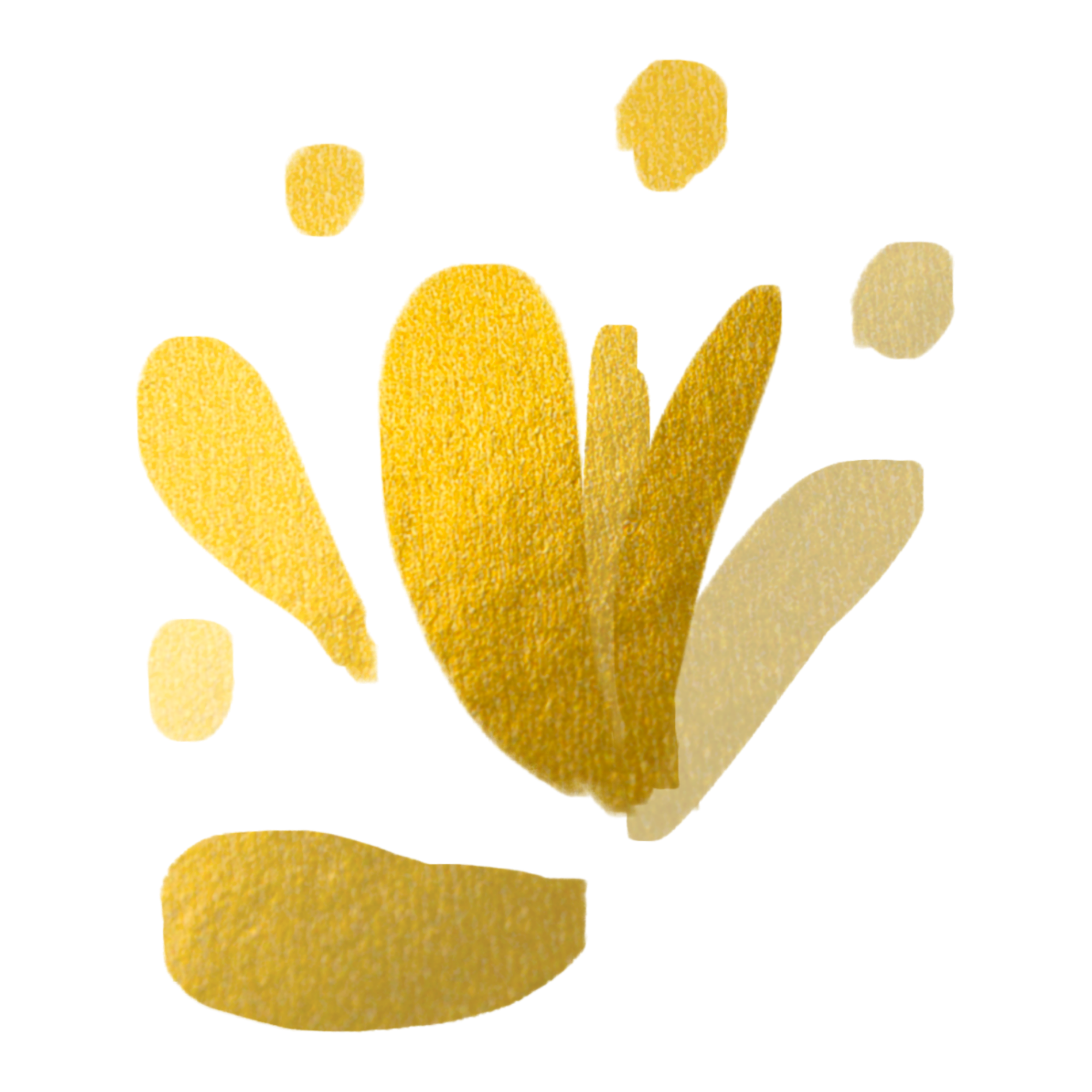 A hand making the victory or peace sign with fingers covered in yellow rice chips.