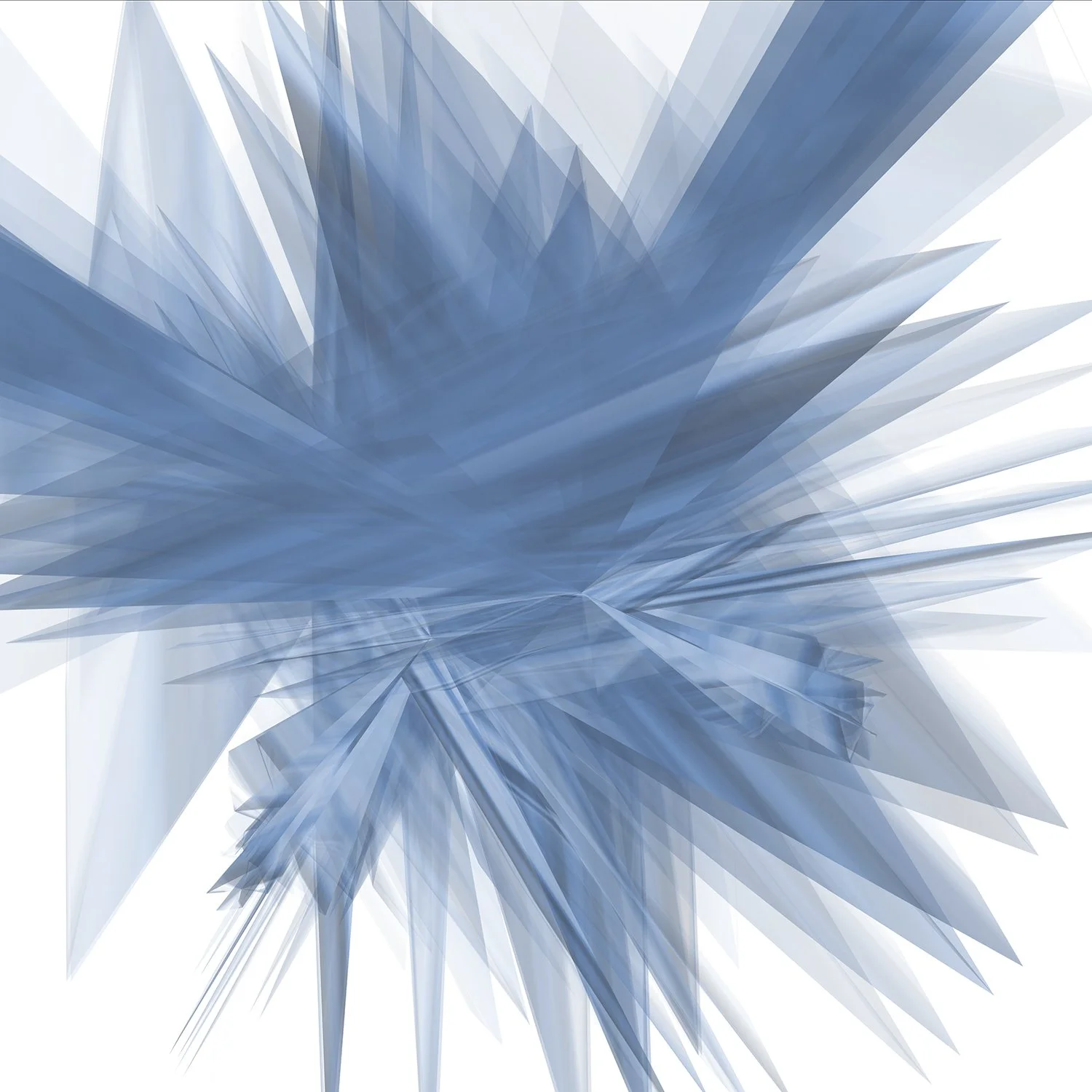 Frost by Janine Bruttin, a still image from an immersive digital installation featuring vibrant color, movement, and dynamic spatial form.