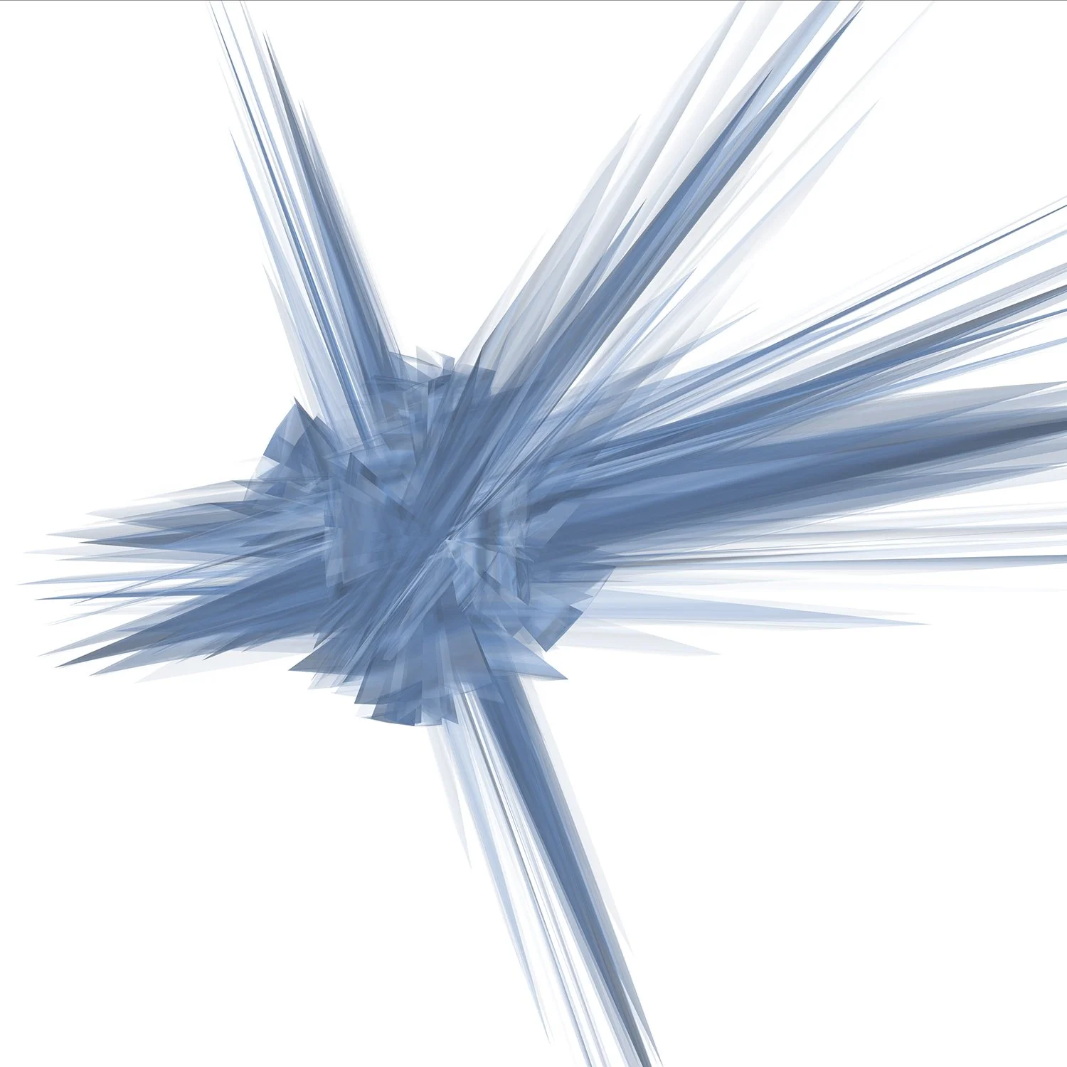Ice by Janine Bruttin, a still image from an immersive digital installation featuring vibrant color, movement, and dynamic spatial form.