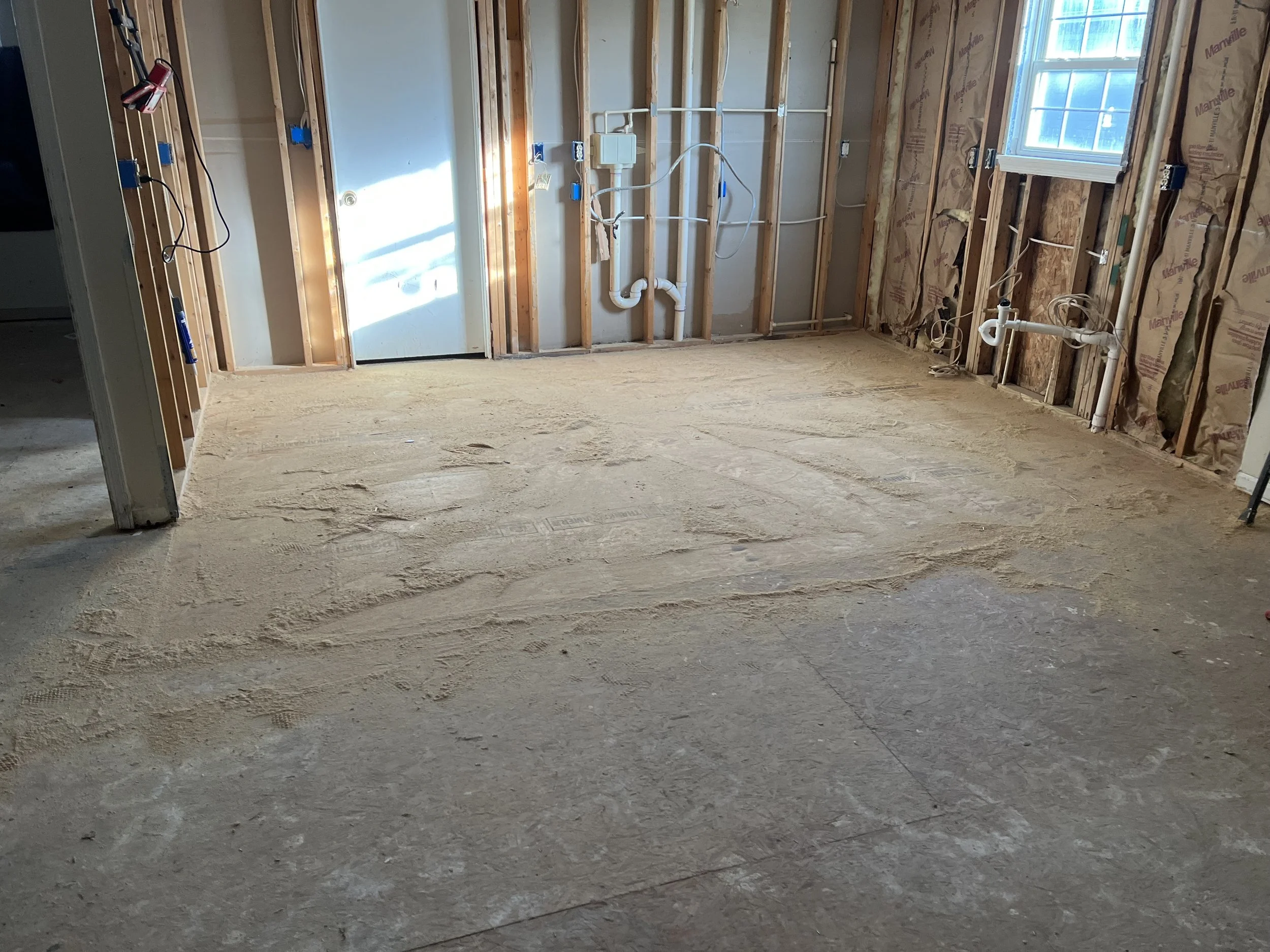 Joist & subflooring complete