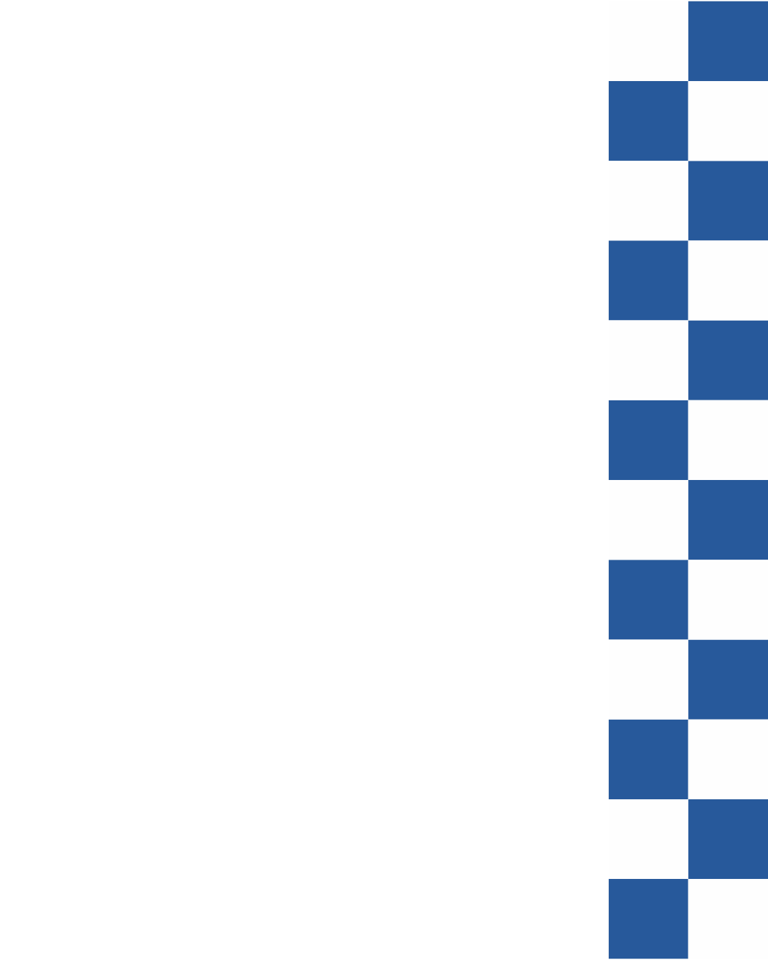 Black and white checkered pattern along the right edge of the image with a black background on the left side.