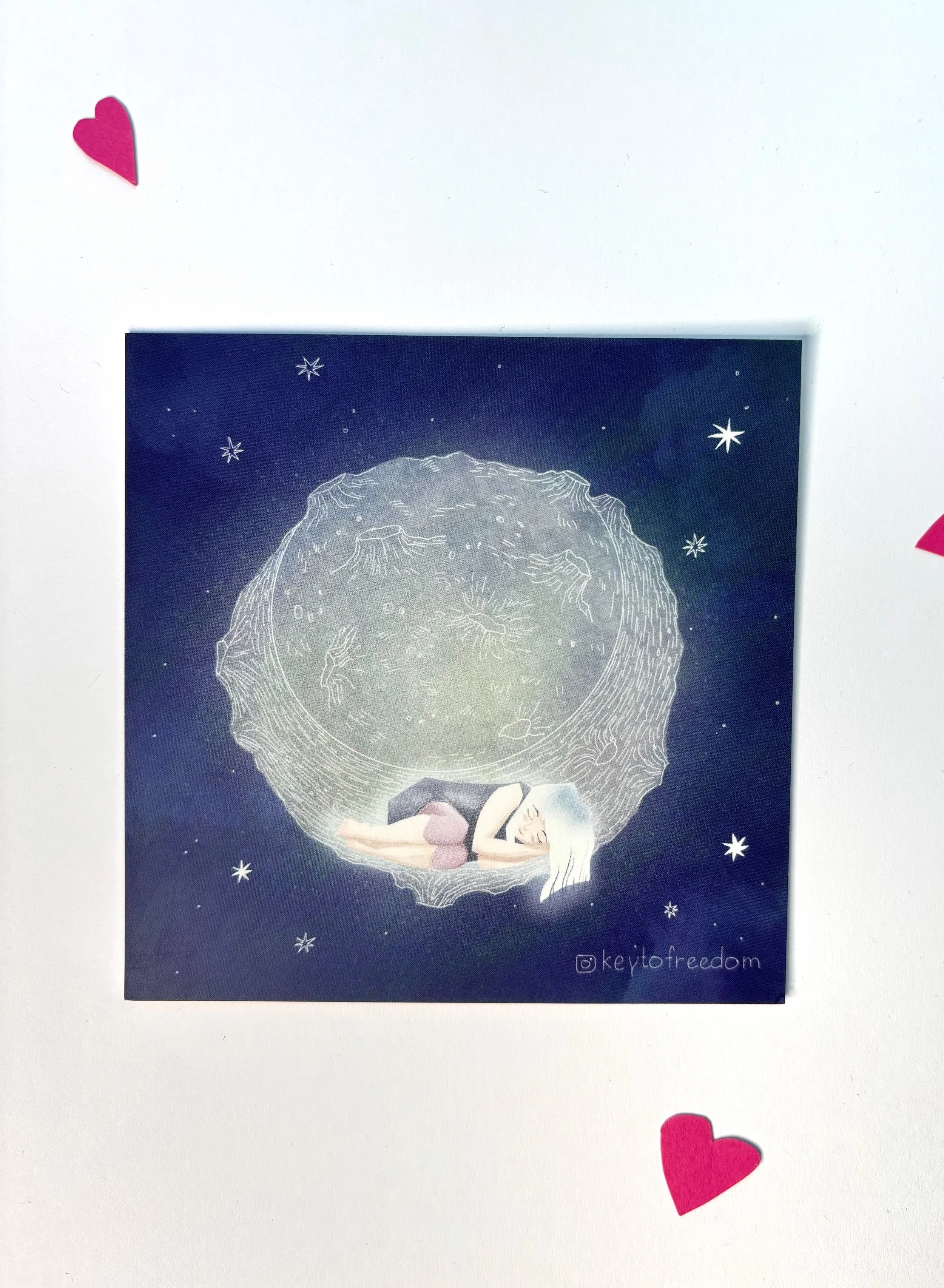 The Moon Girl Postcard