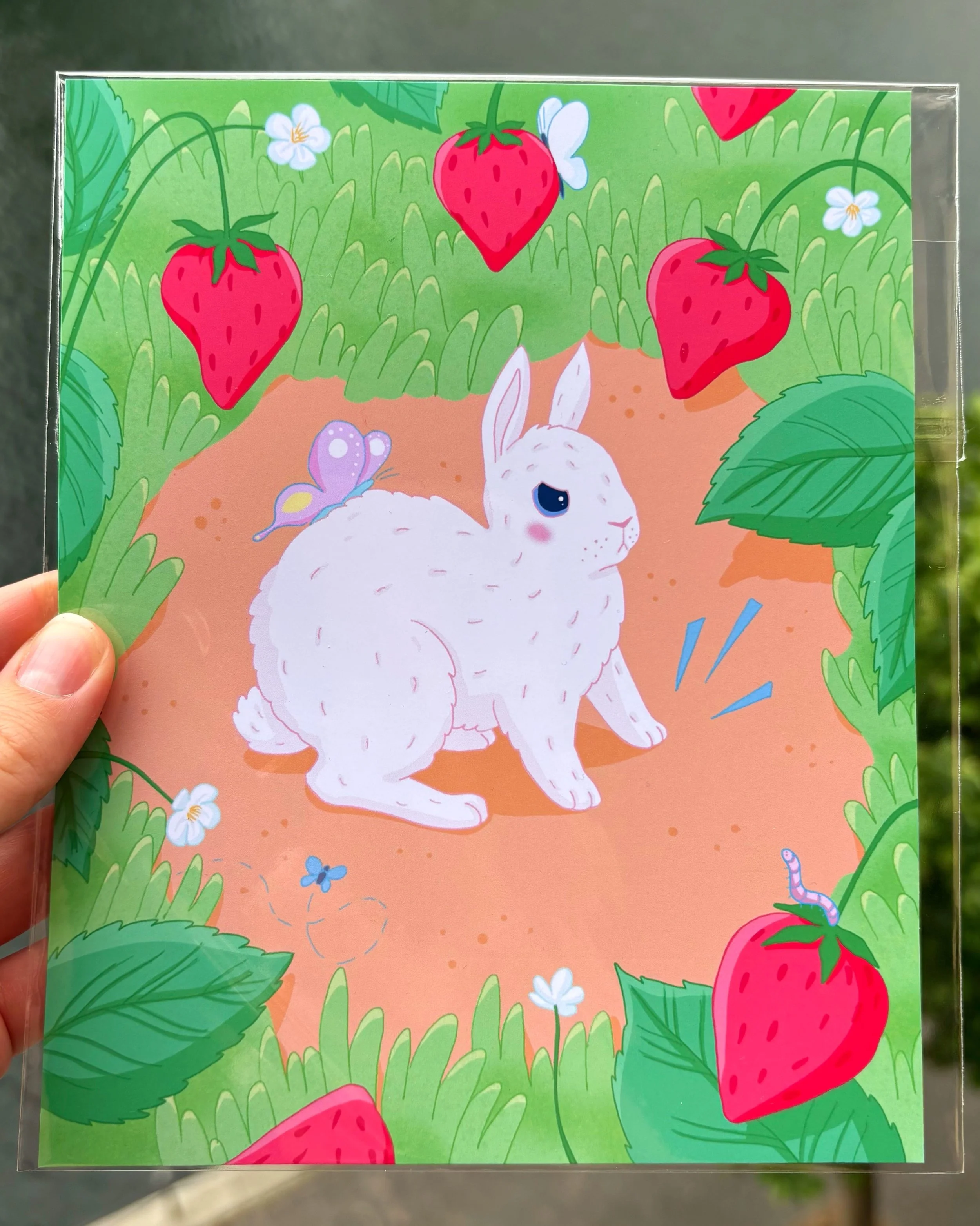 Angry Bunny Print