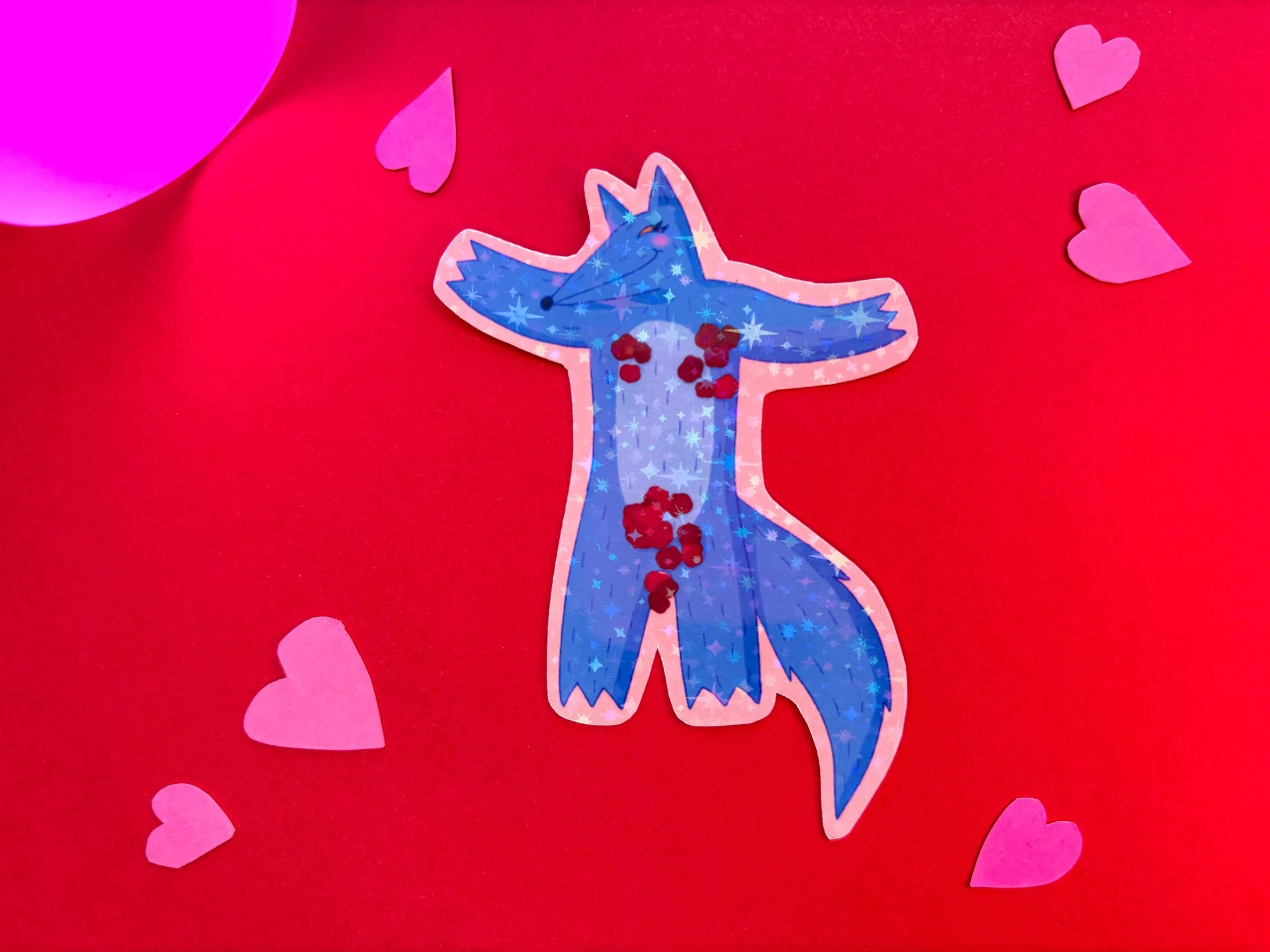 American Beauty Wolf Sticker