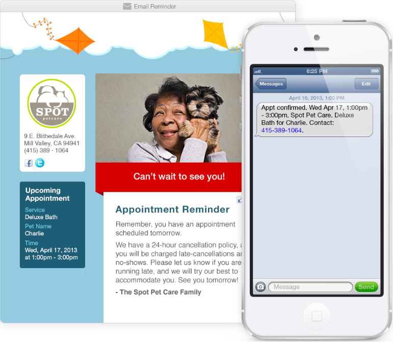 fetch booking email reminder