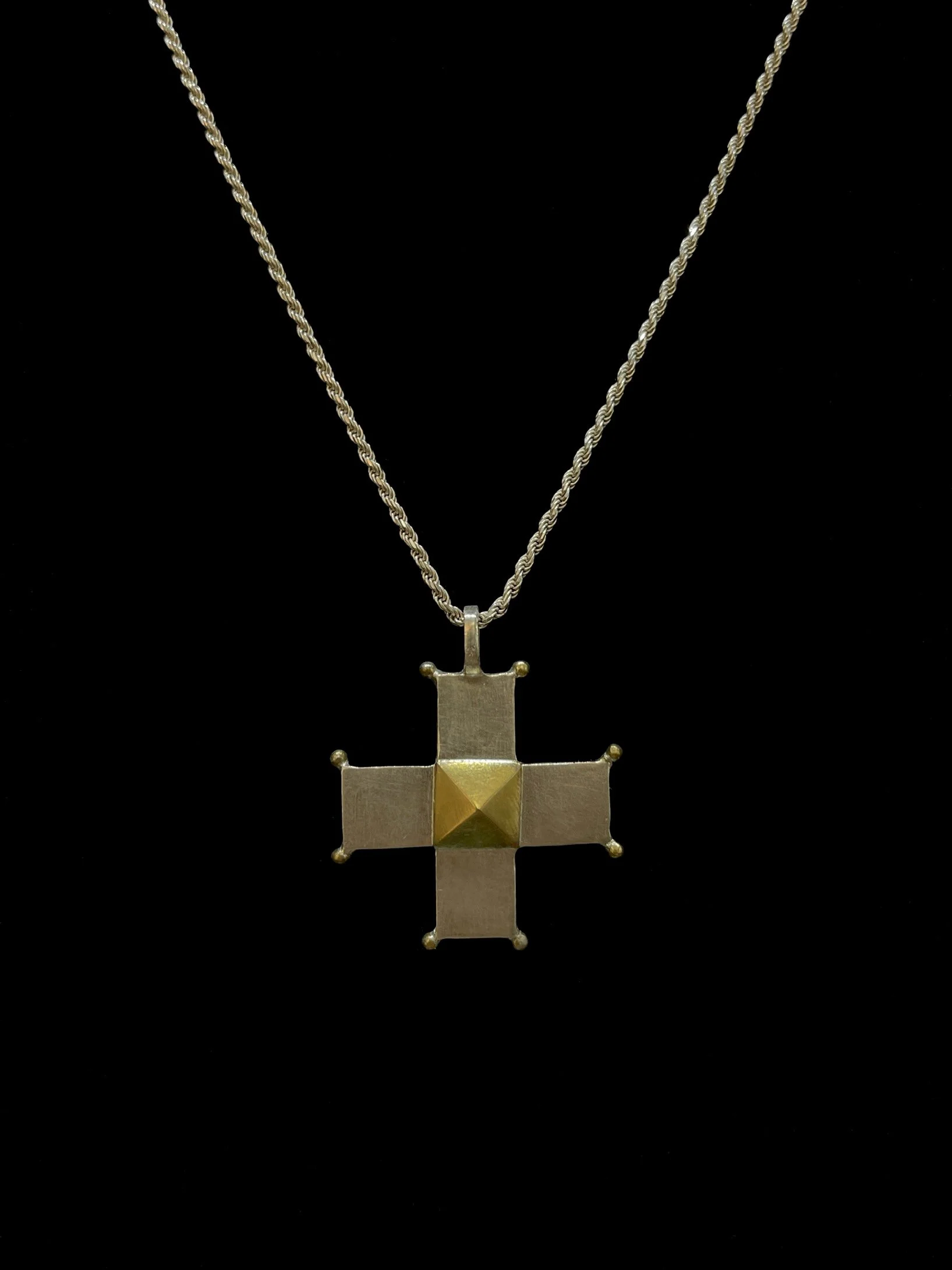Pyramid Stud Cross