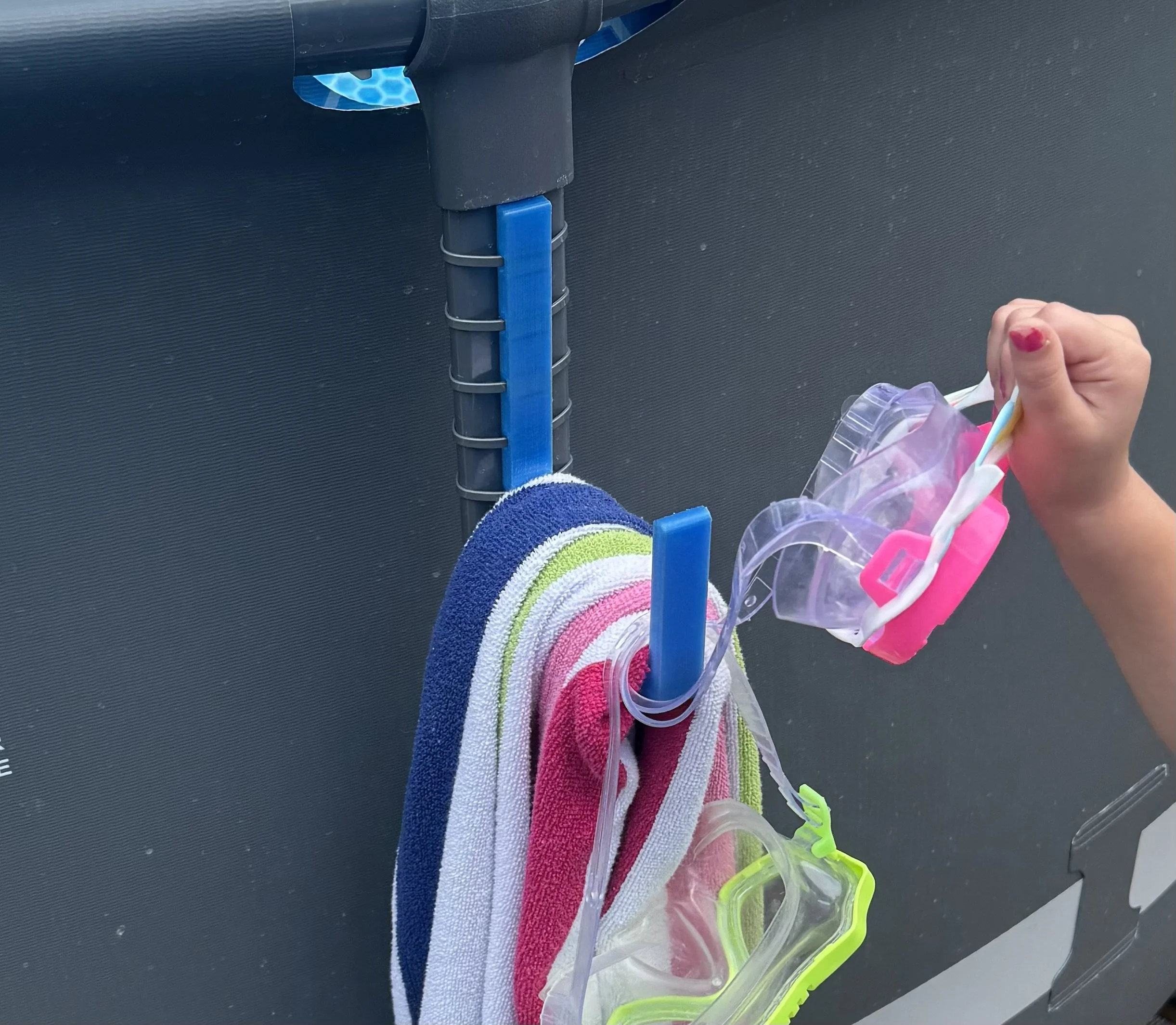 Above Ground Pool Accessory Organizer Hooks for Towels, Goggles, Nets, Poles, Hoses & More!! - 4 Pack