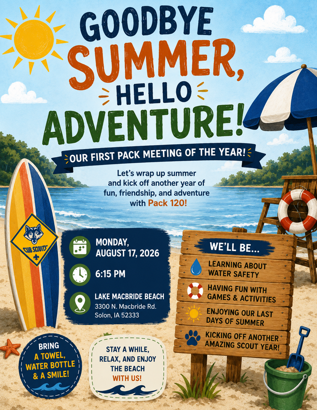 Pack Meeting: Good by Summer, Hello Adventure